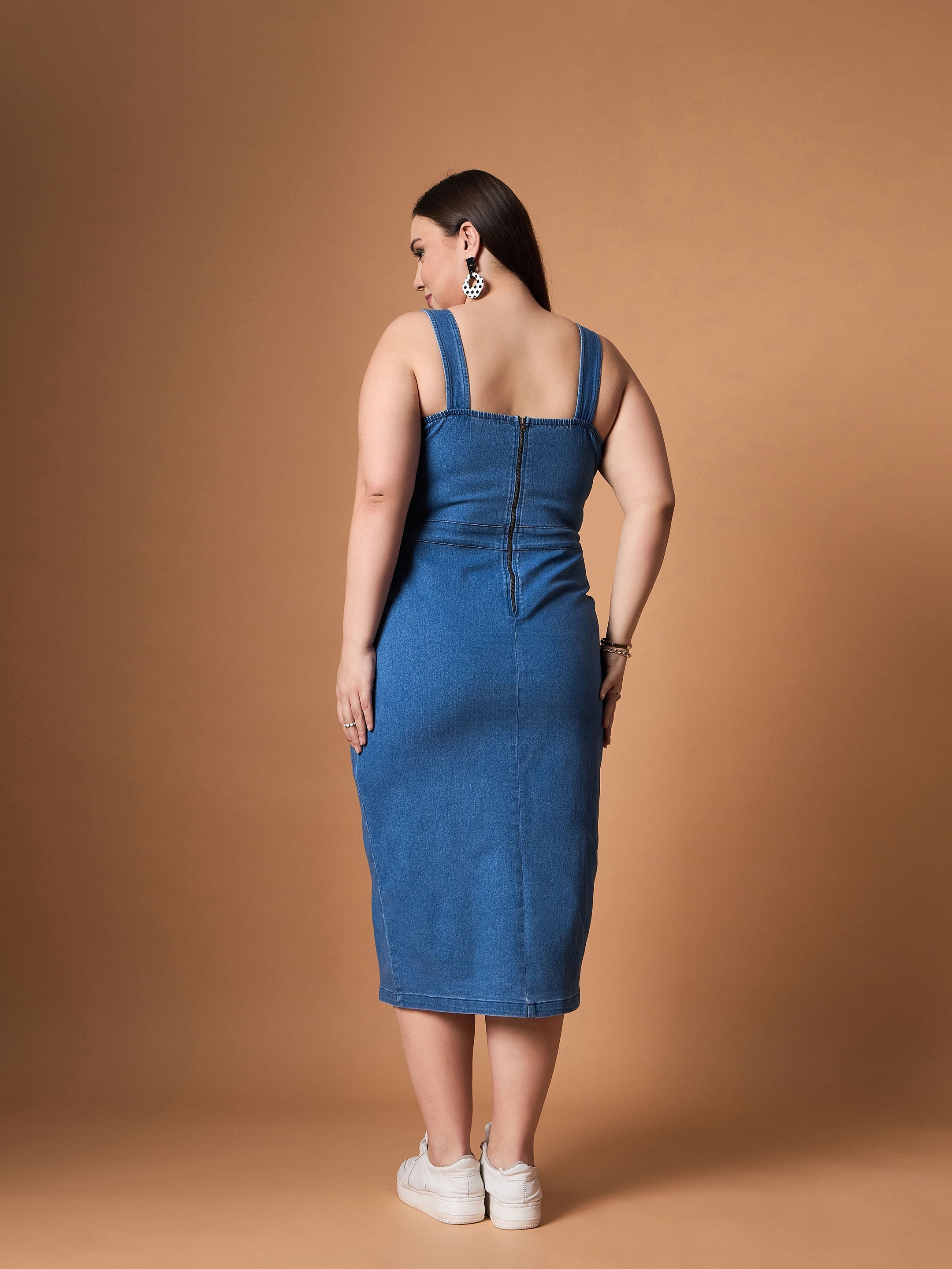 Women's Blue Denim Dress - Sassafras