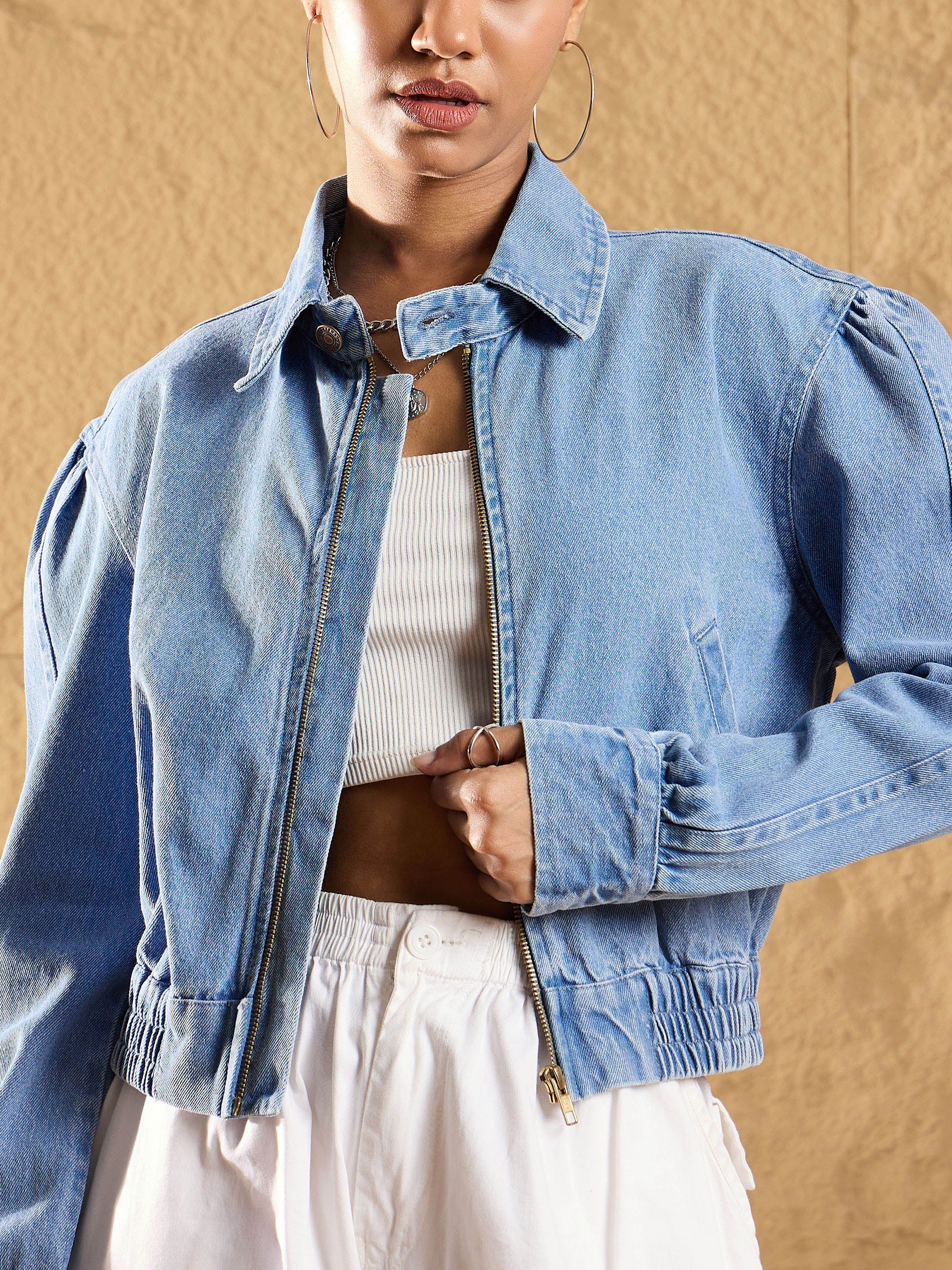 Women's Blue Wash Jacket - Sassafras