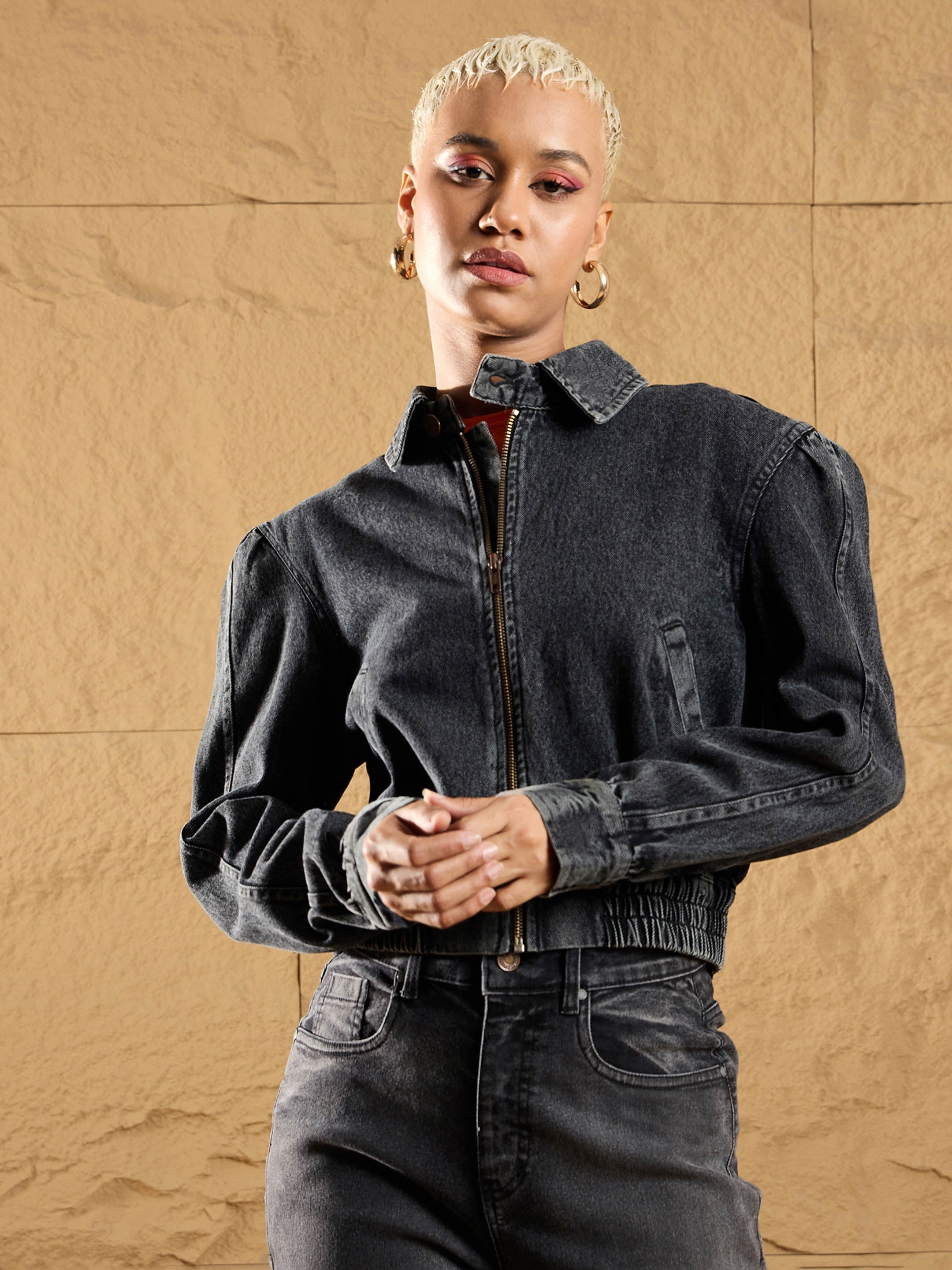 Women's Black Wash Jacket - Sassafras