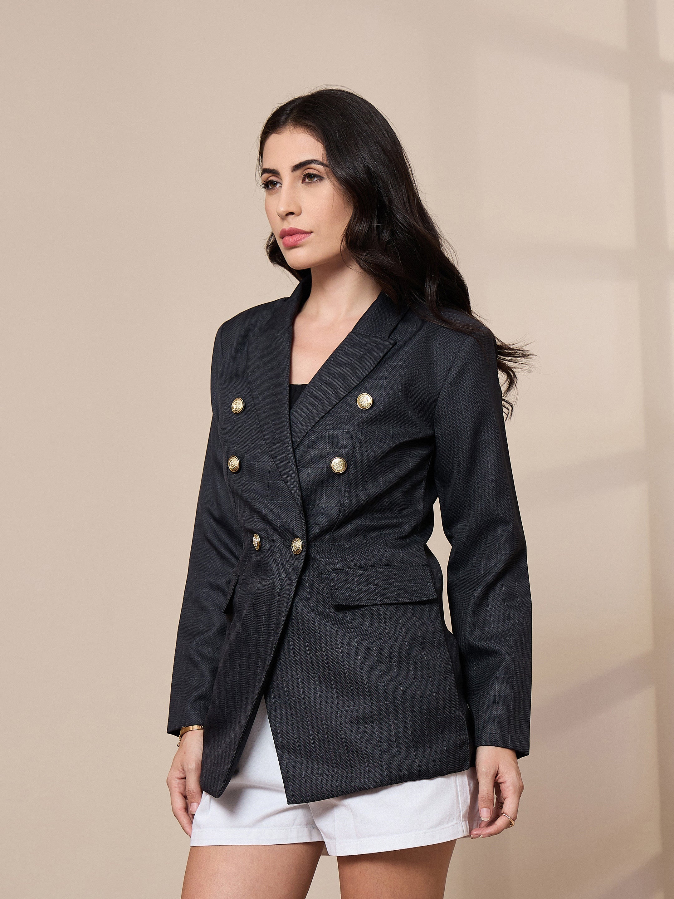 Women's Grey Strong Blazer - Sassafras