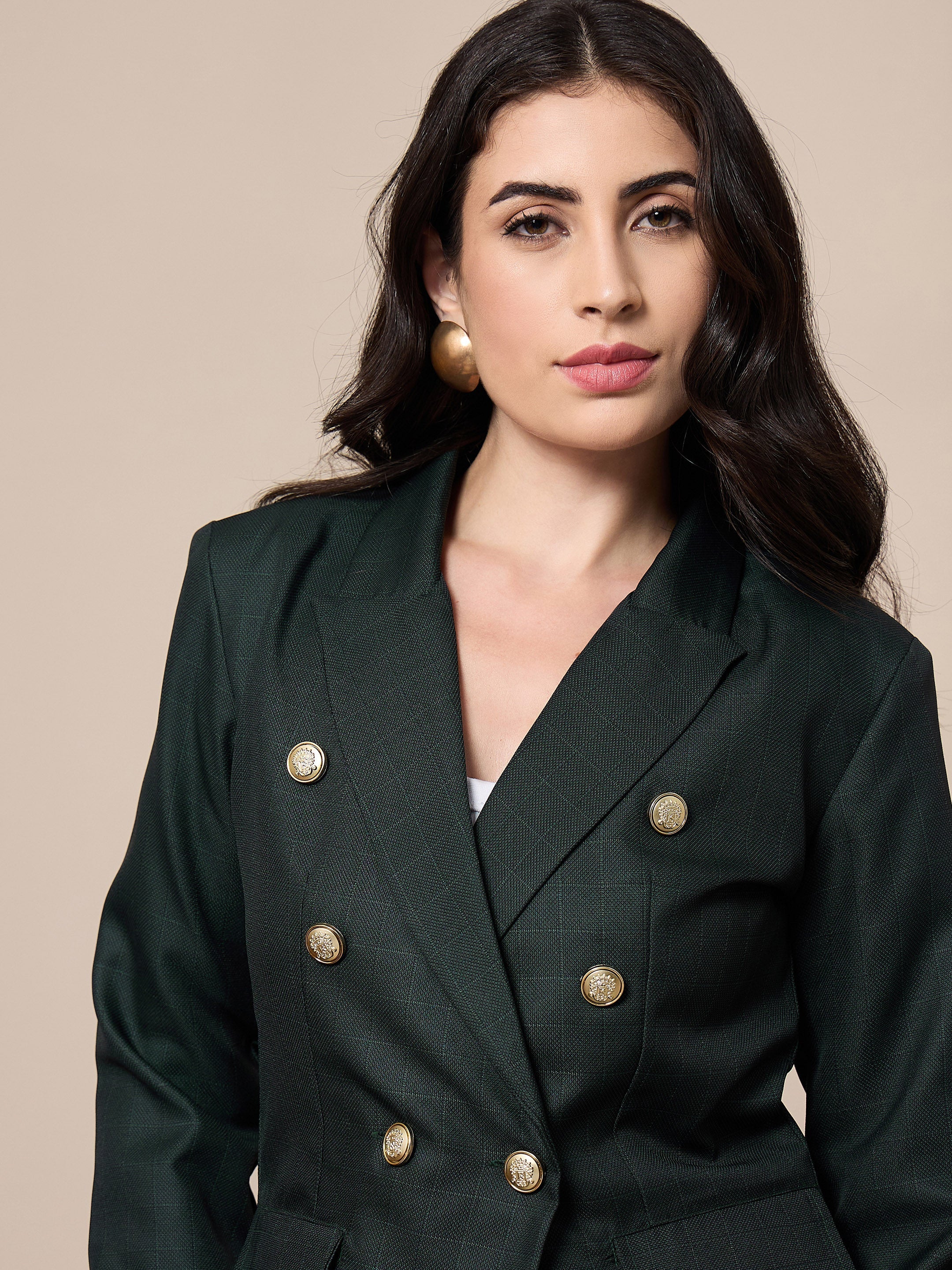 Women's Green Strong Blazer - Sassafras