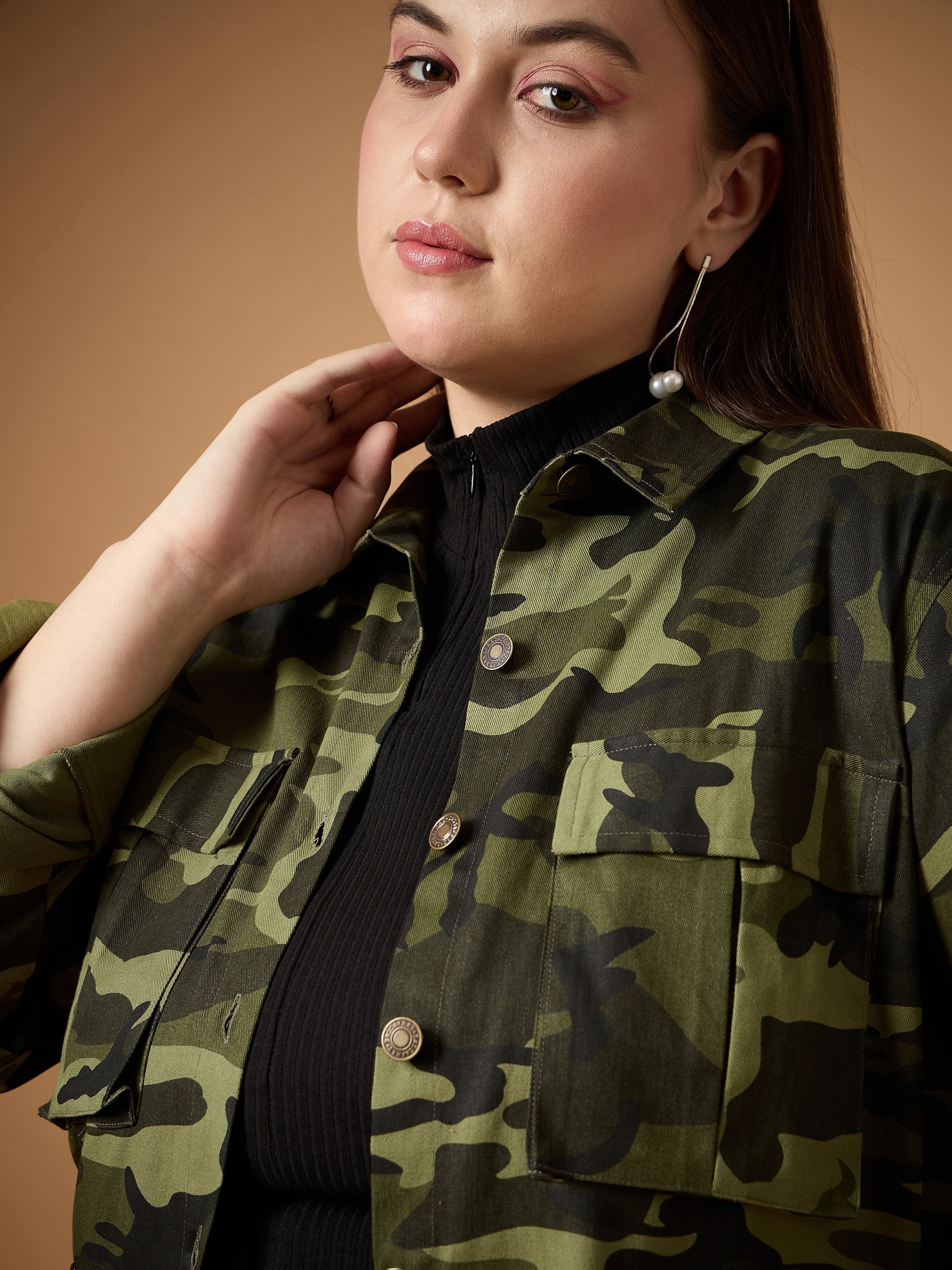 Women's Olive Multi Pocket Jacket - Sassafras