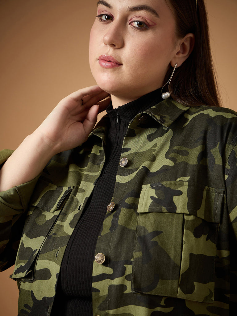 Women's Olive Multi Pocket Jacket