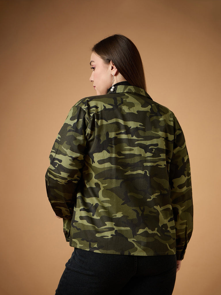 Women's Olive Multi Pocket Jacket