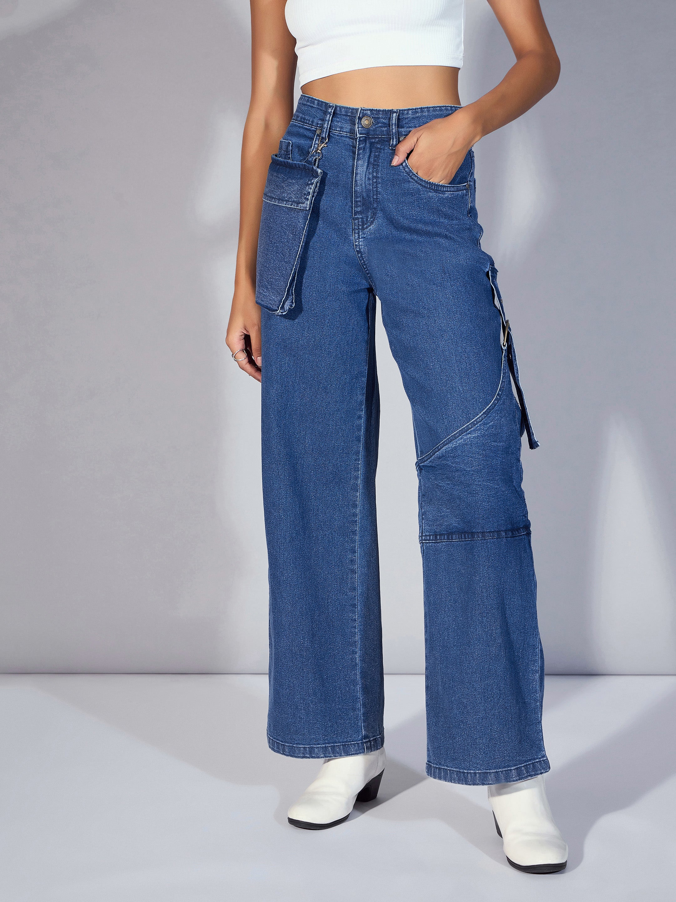 Women's Blue Denim Jean - Sassafras