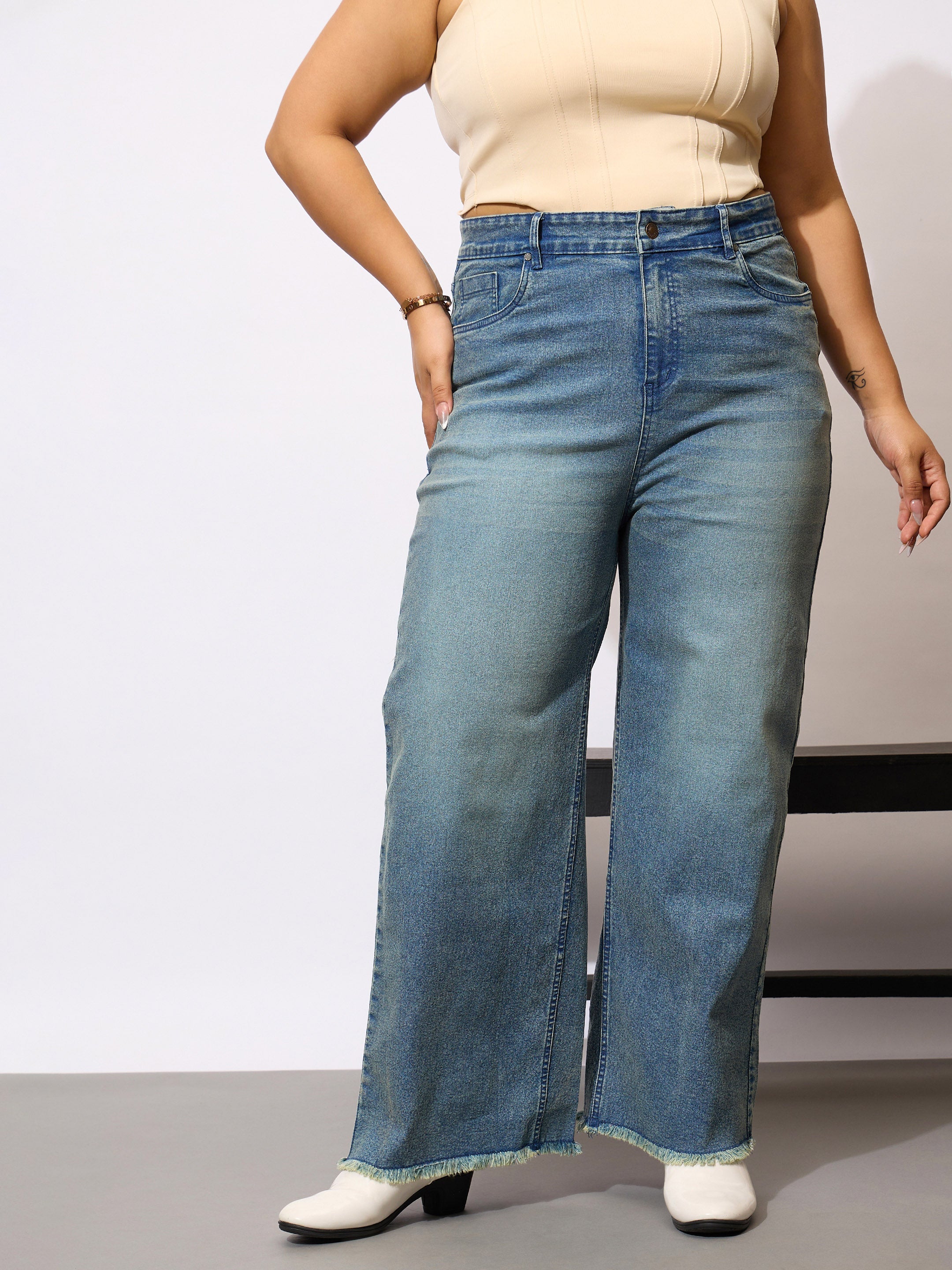 Women's Blue Denim Jean - Sassafras