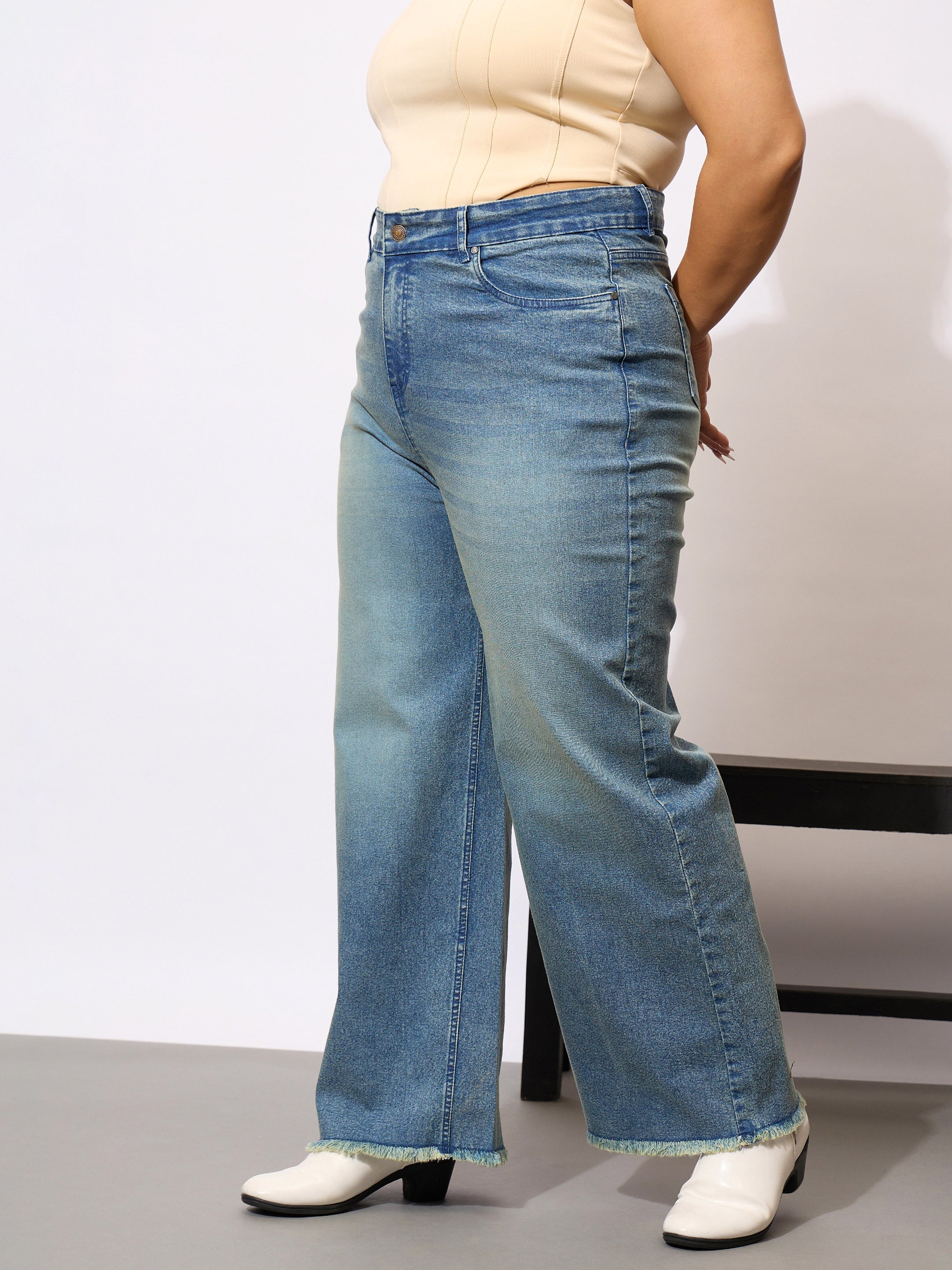 Women's Blue Denim Jean - Sassafras