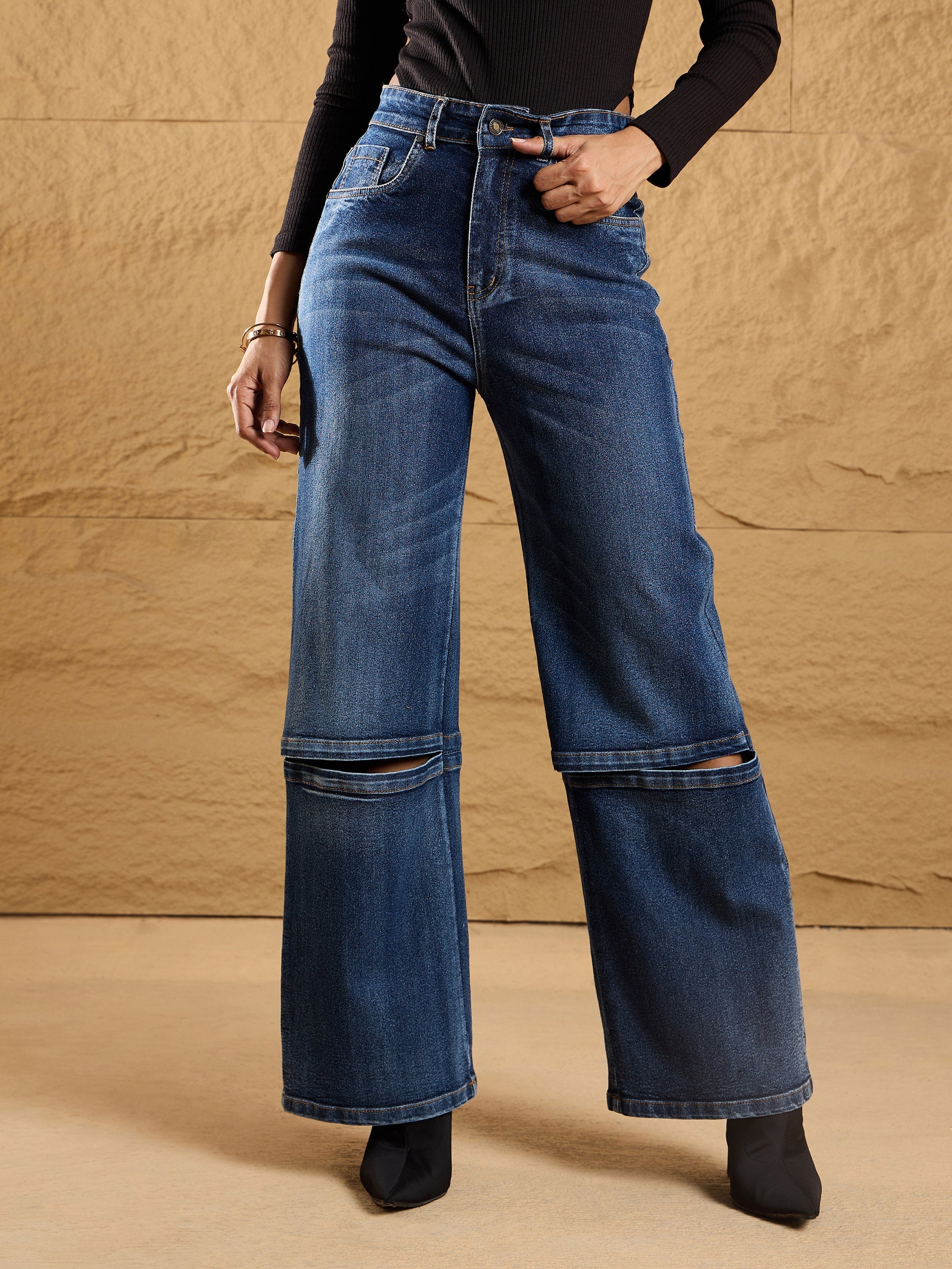 Women's Blue Wash Jean - Sassafras