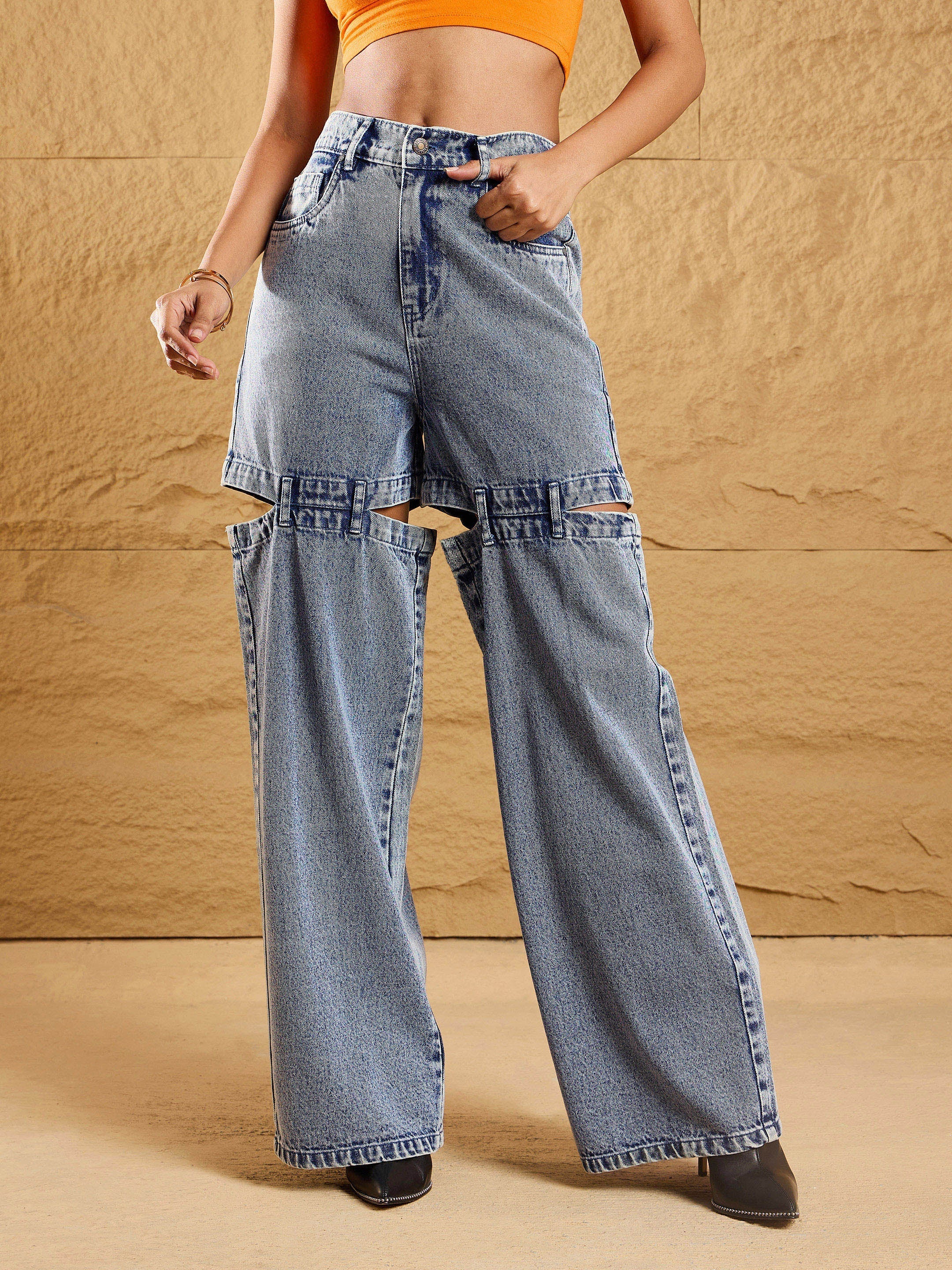 Women's Blue Wash Jean - Sassafras