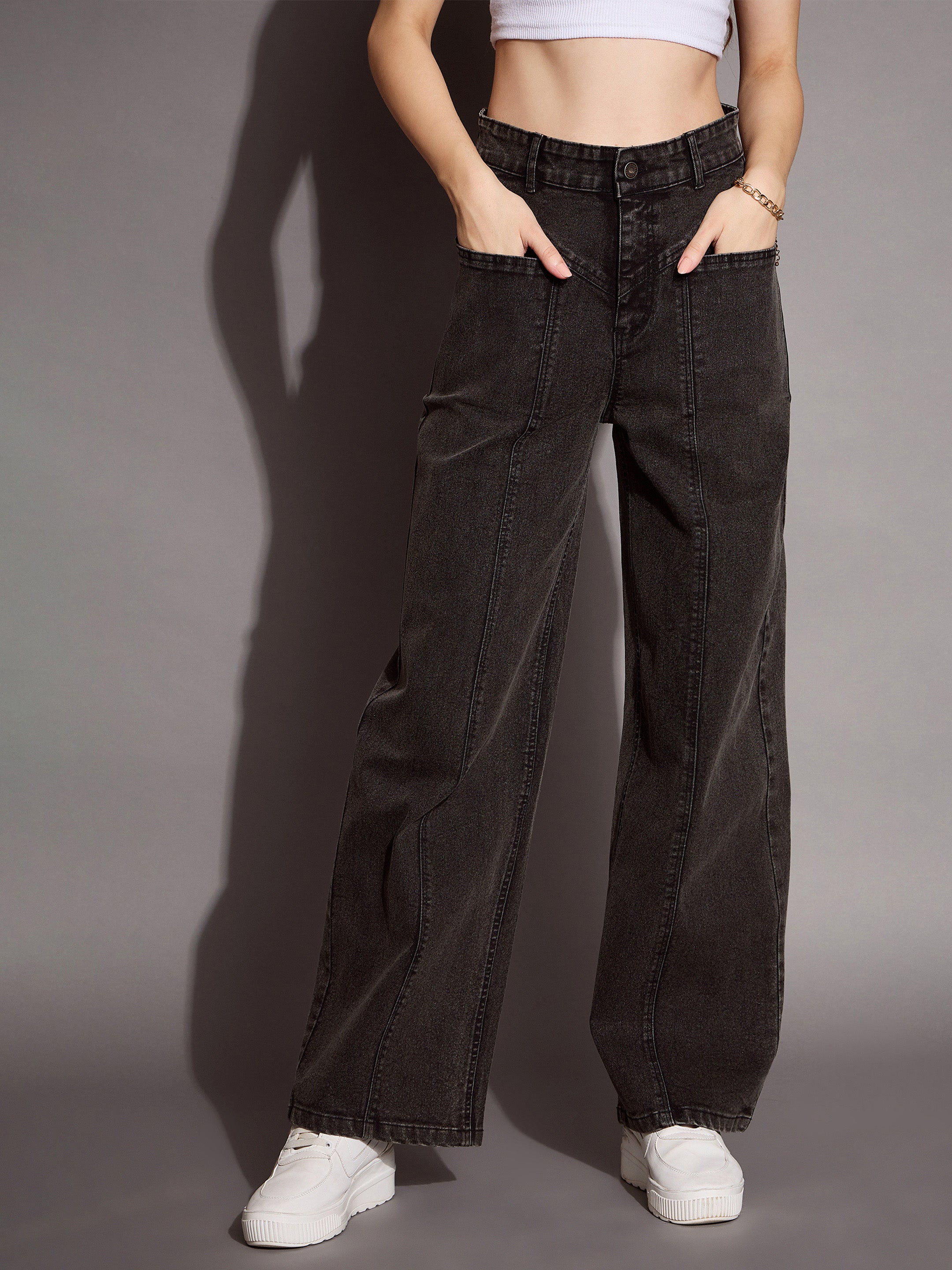 Women's Black Wash Jean - Sassafras