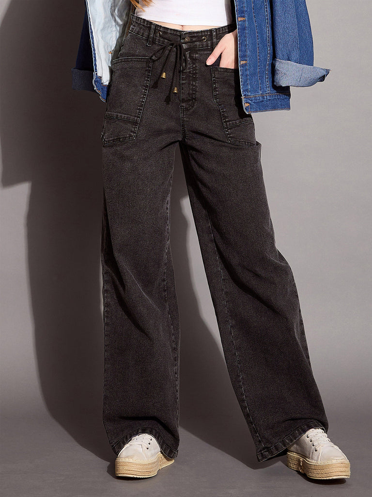 Women's Black Wash Jean
