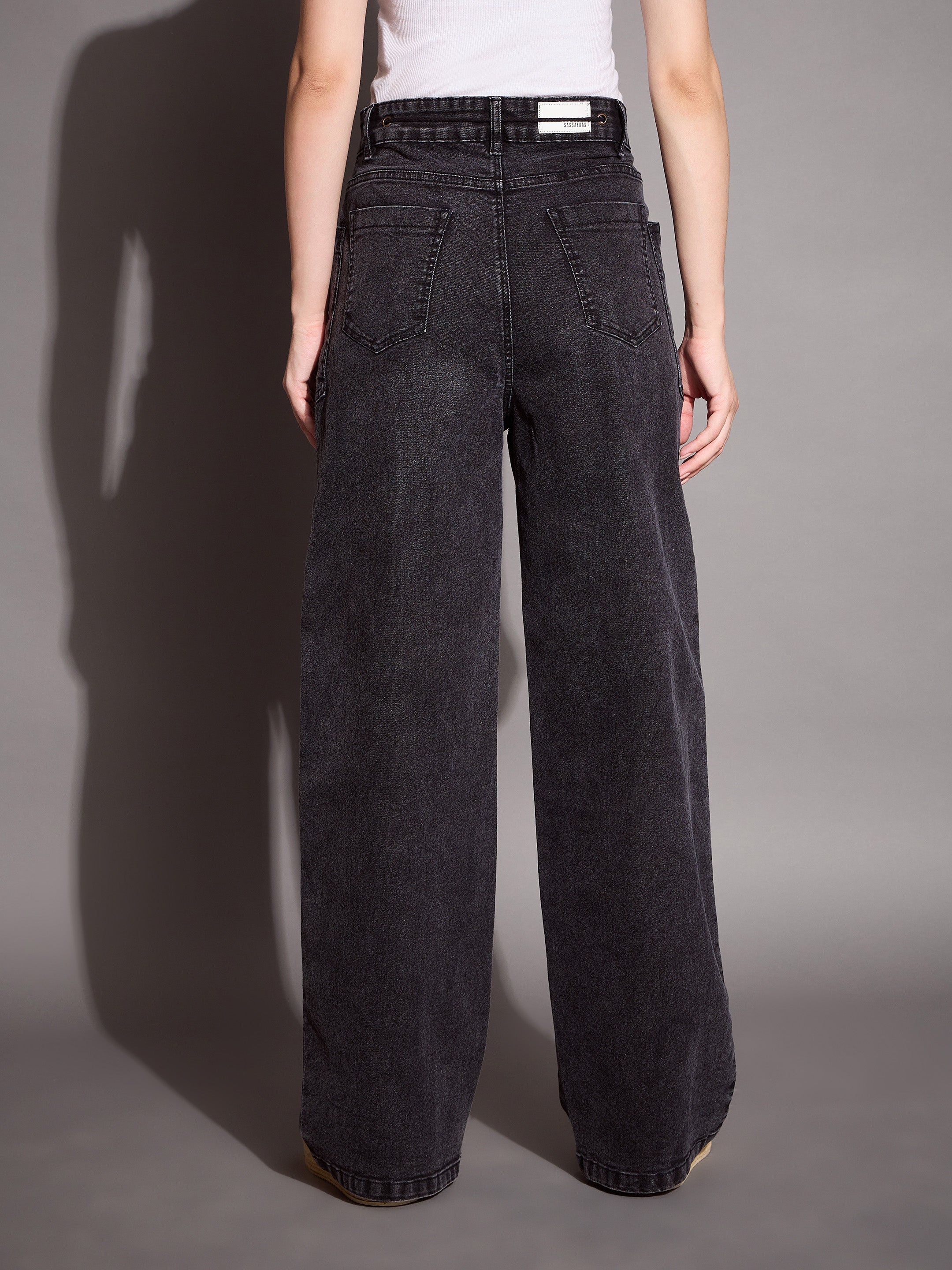 Women's Black Wash Jean - Sassafras