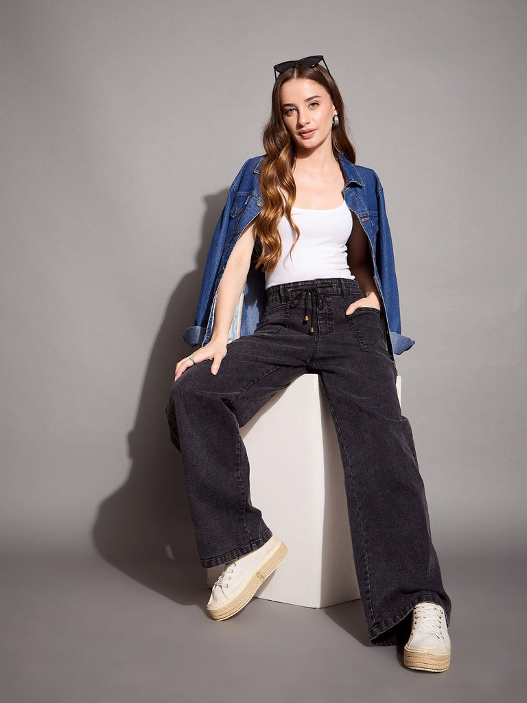 Women's Black Wash Jean