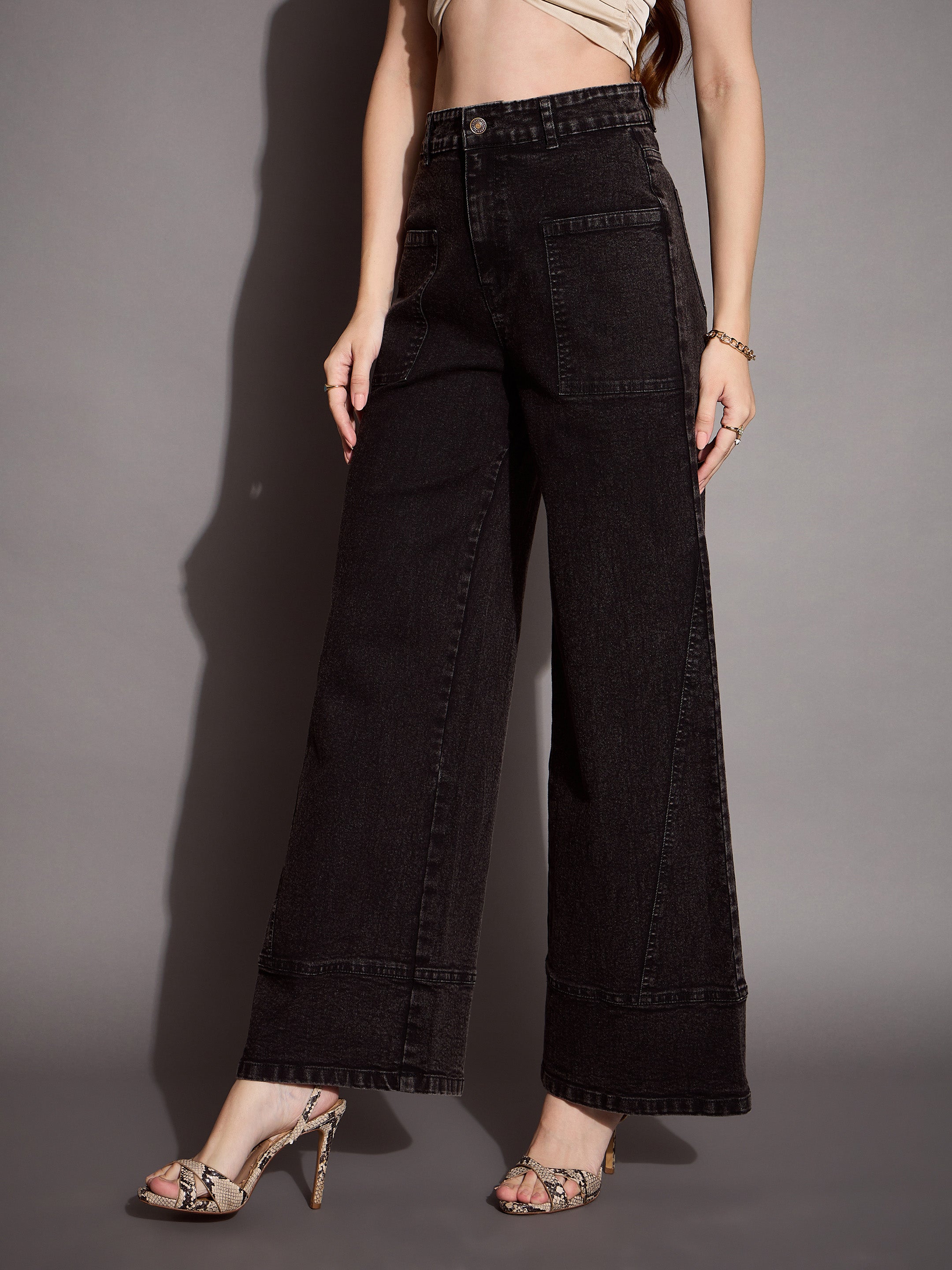 Women's Black Wash Jean - Sassafras