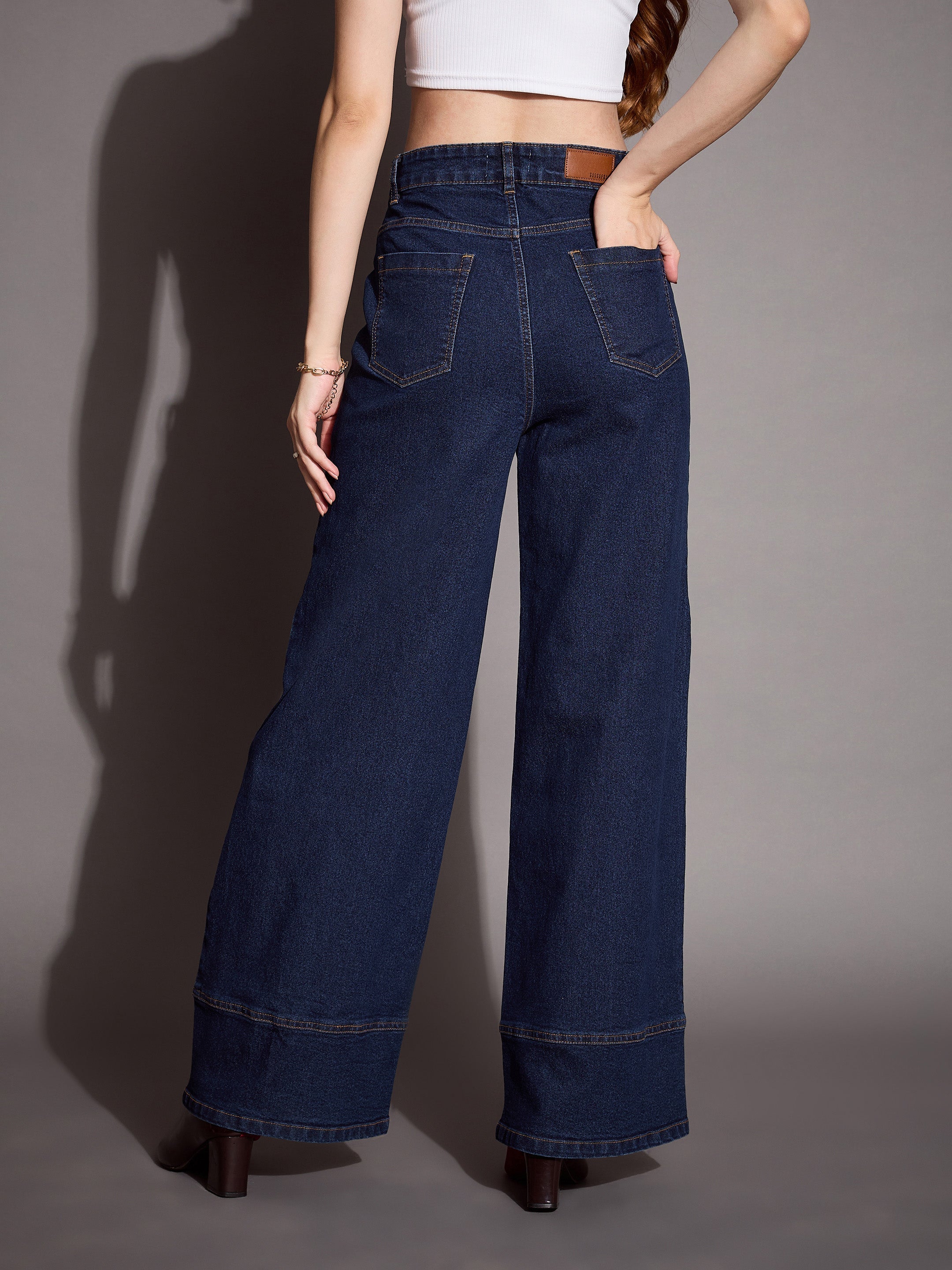 Women's Blue Pocket Jean - Sassafras