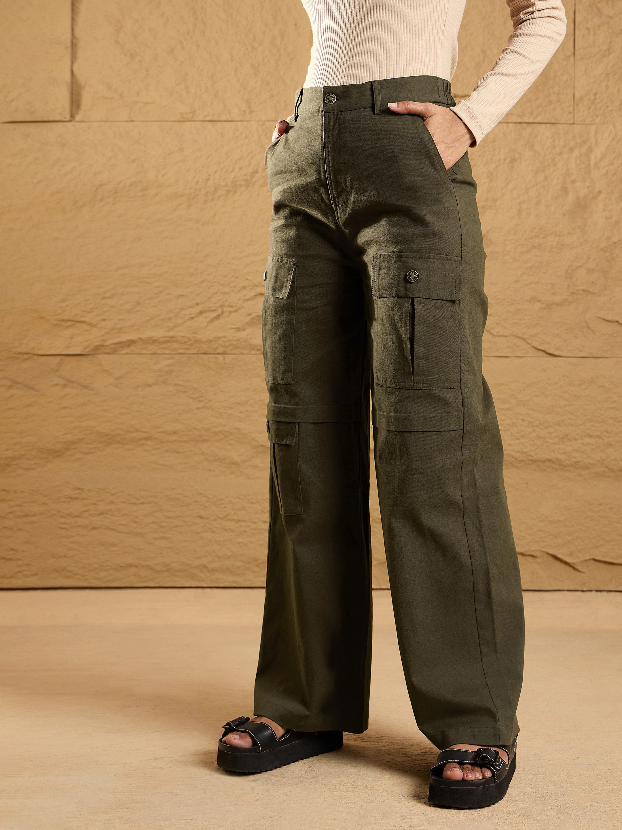 Women's Olive Pocket Pant - Sassafras