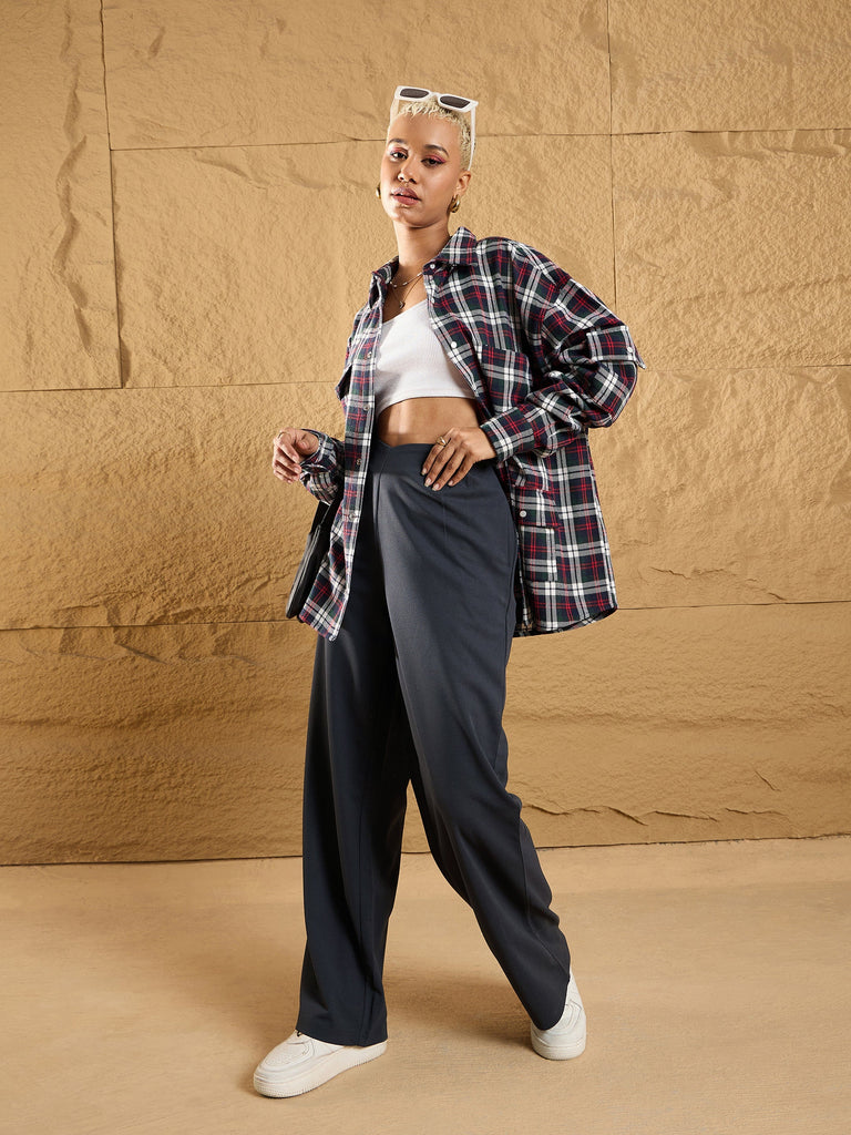 Women's Grey Comfort Pant