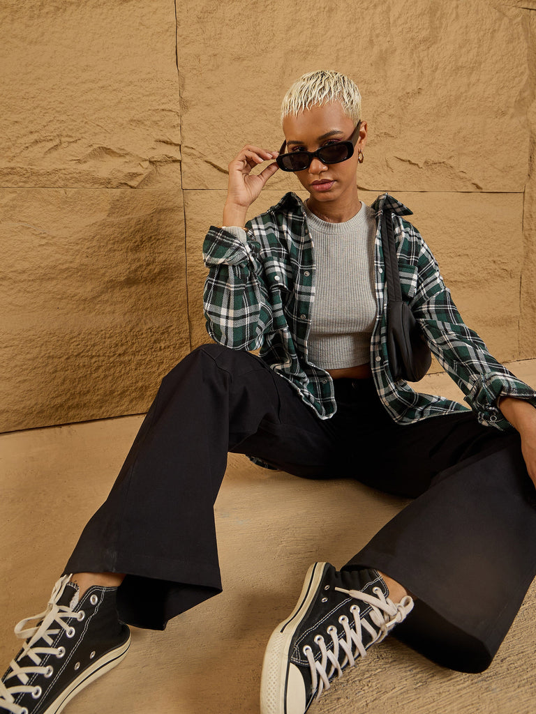 Women's Black Pocket Pant