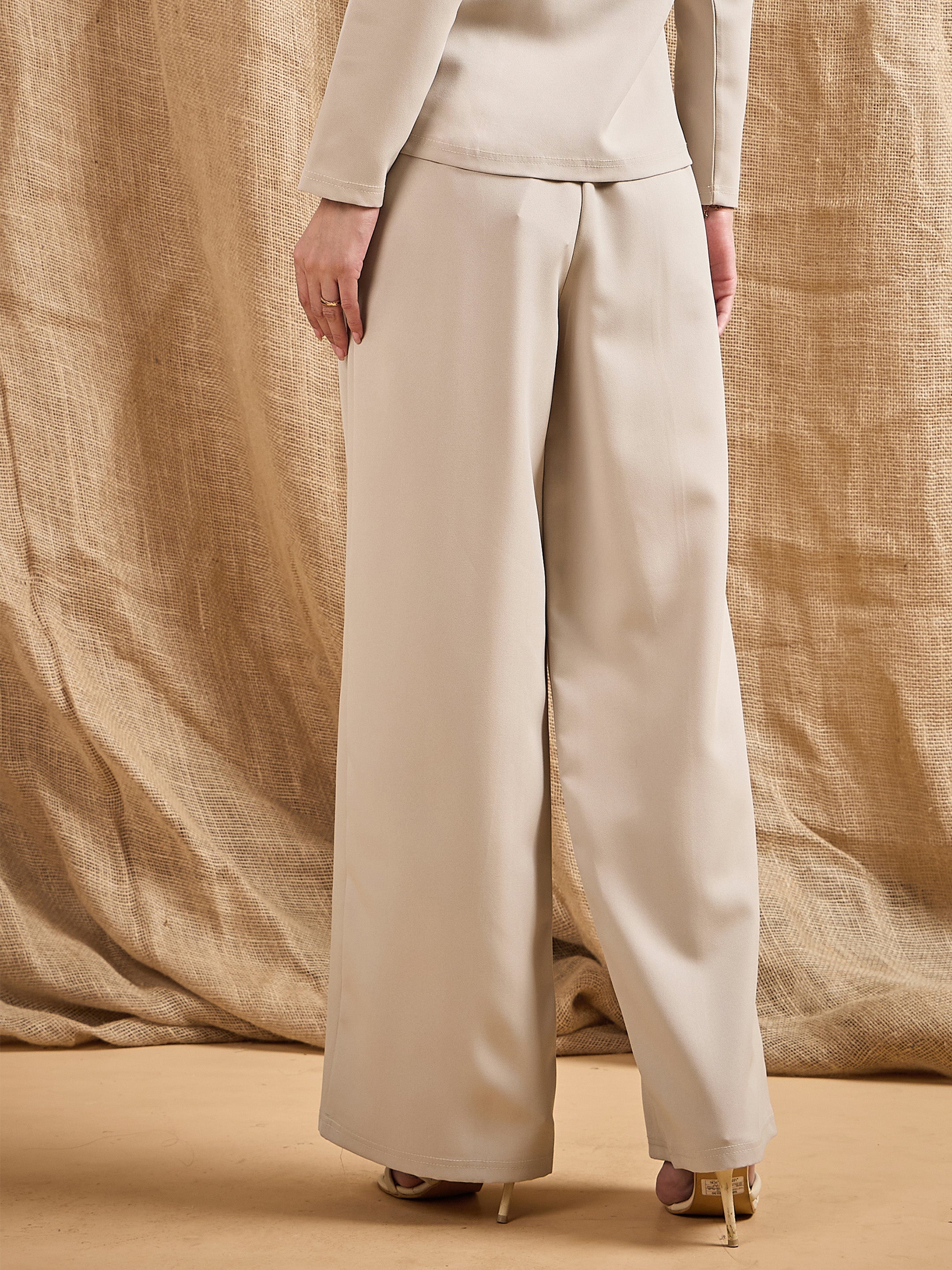 Women's Beige Comfort Pant - Sassafras