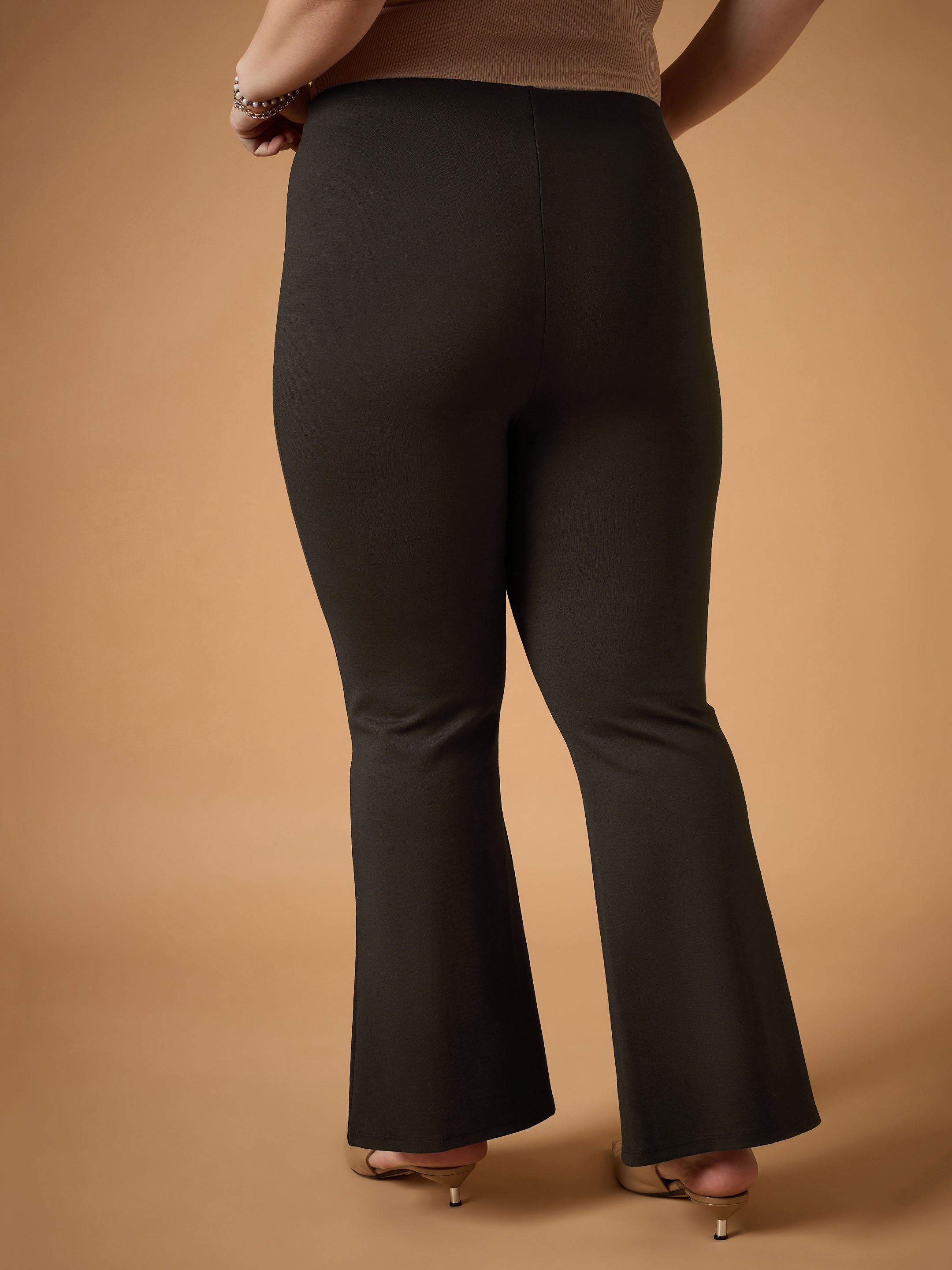 Women's Brown Solid Pant - Sassafras