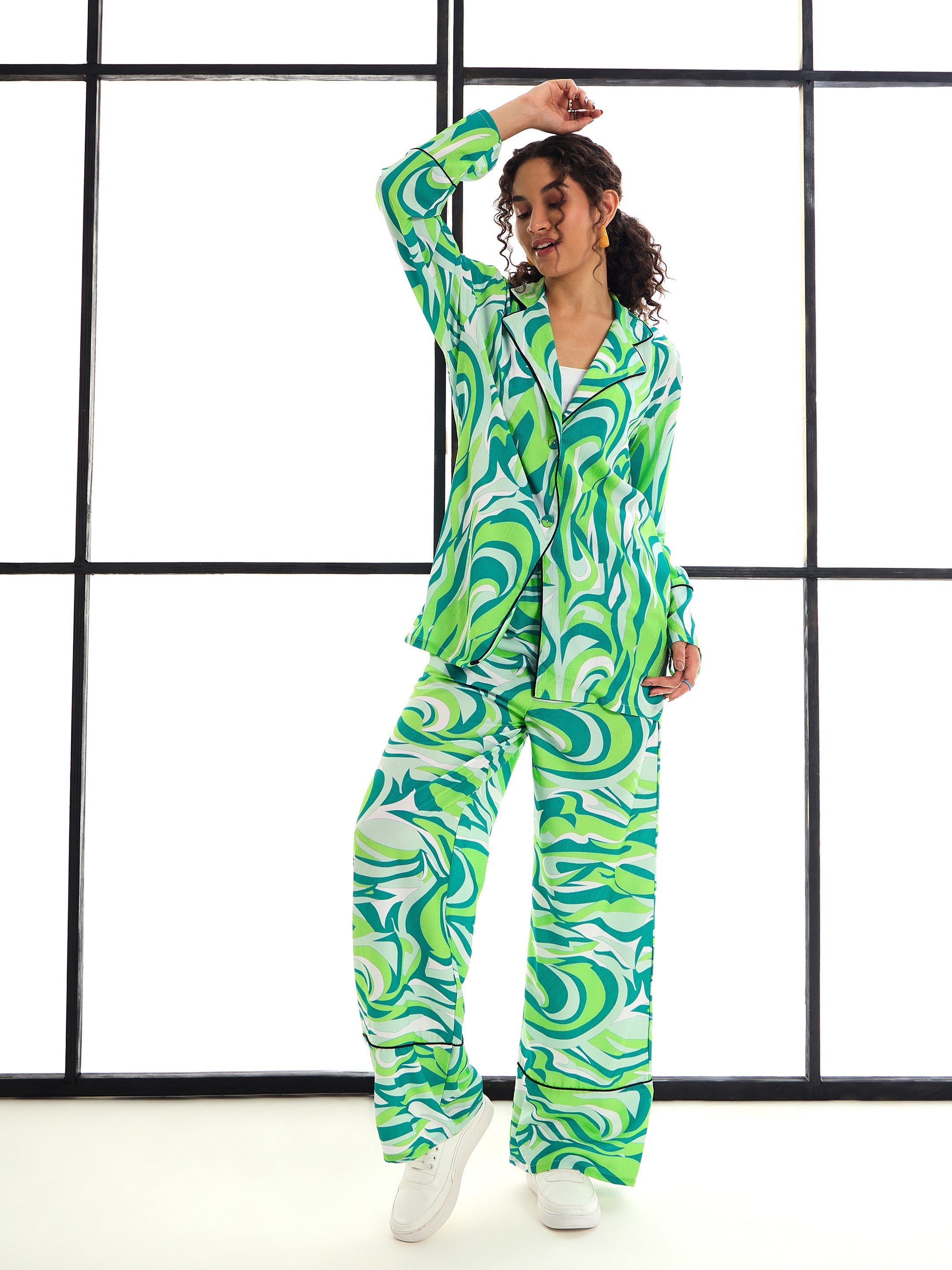 Women's Green Strong Co-Ord Set - Sassafras