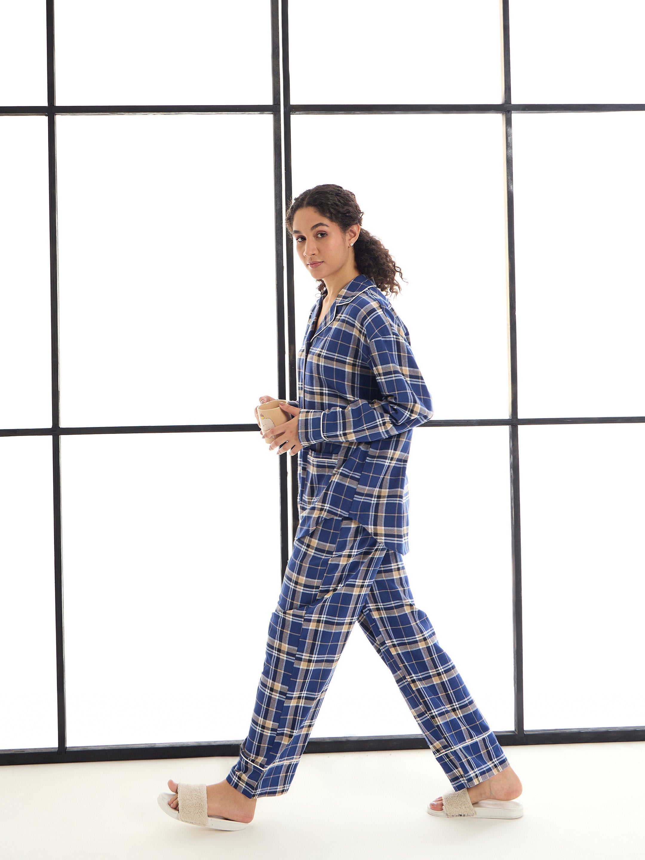 Women's Blue Strong Night Suit - Sassafras