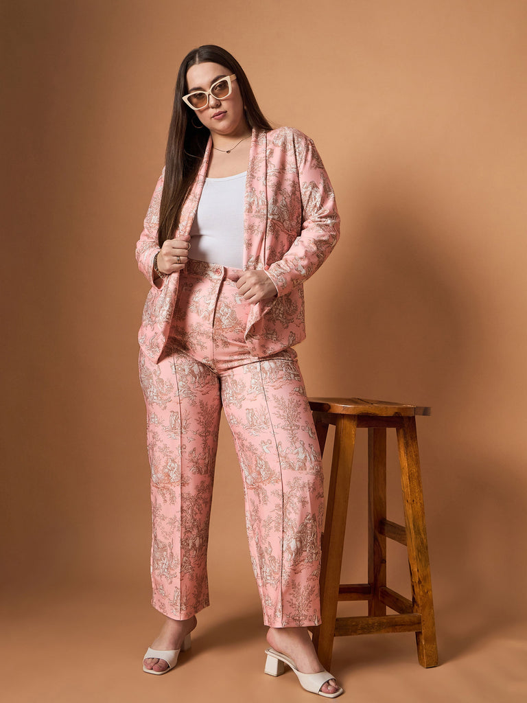 Women's Pink Floral Co-Ord Set