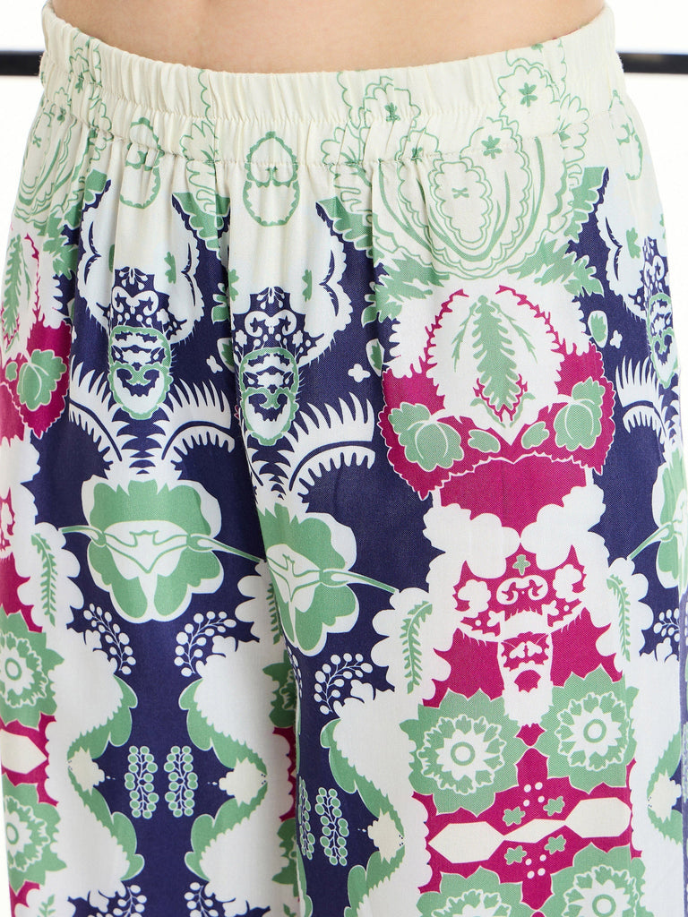 Women's Green Floral Co-Ord Set