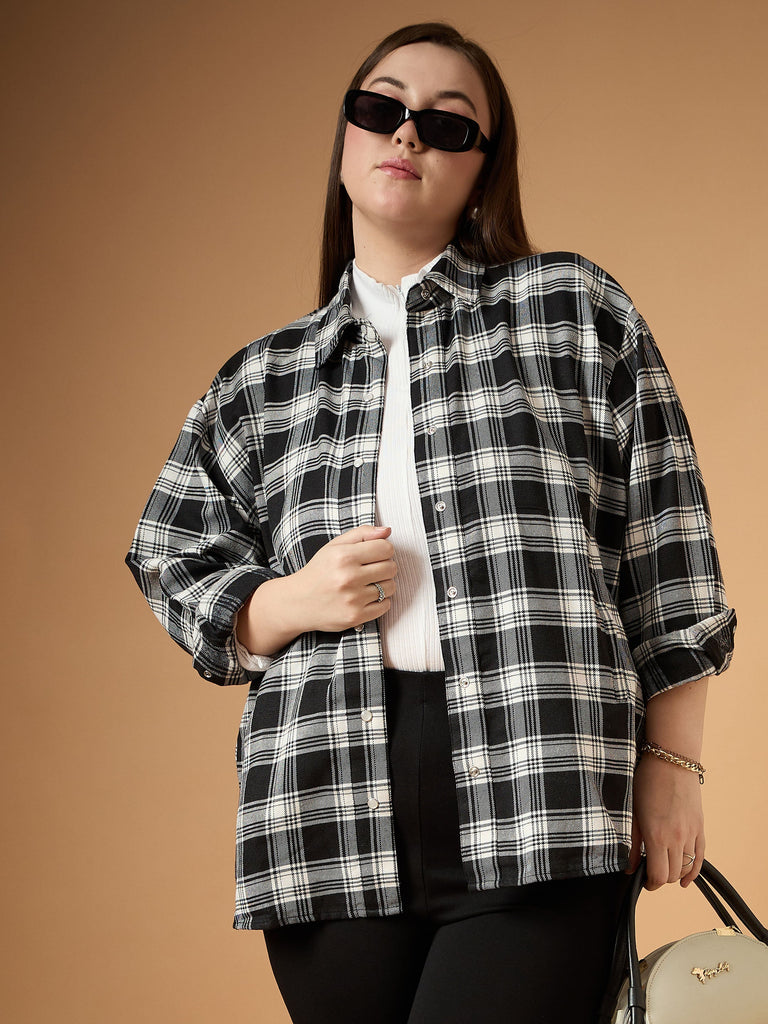 Women's Black Strong Shacket