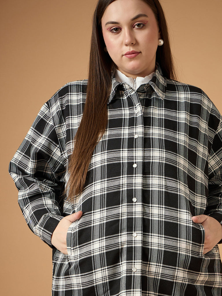 Women's Black Strong Shacket
