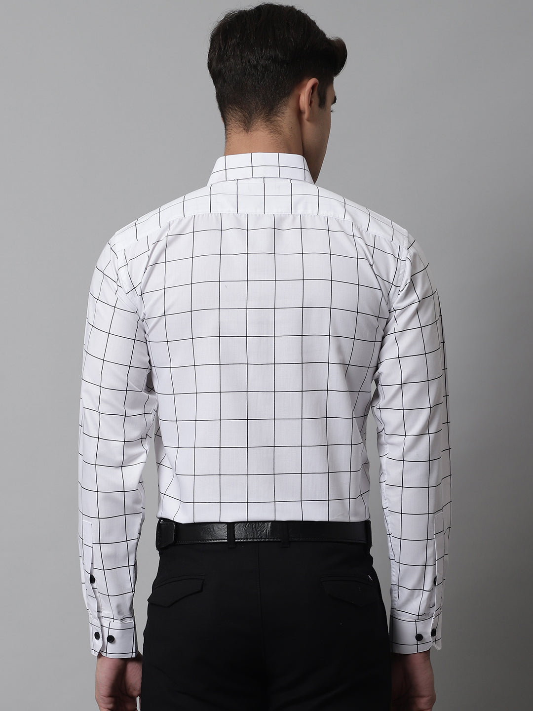 Men's Cotton Checked Formal Shirts - Taantav