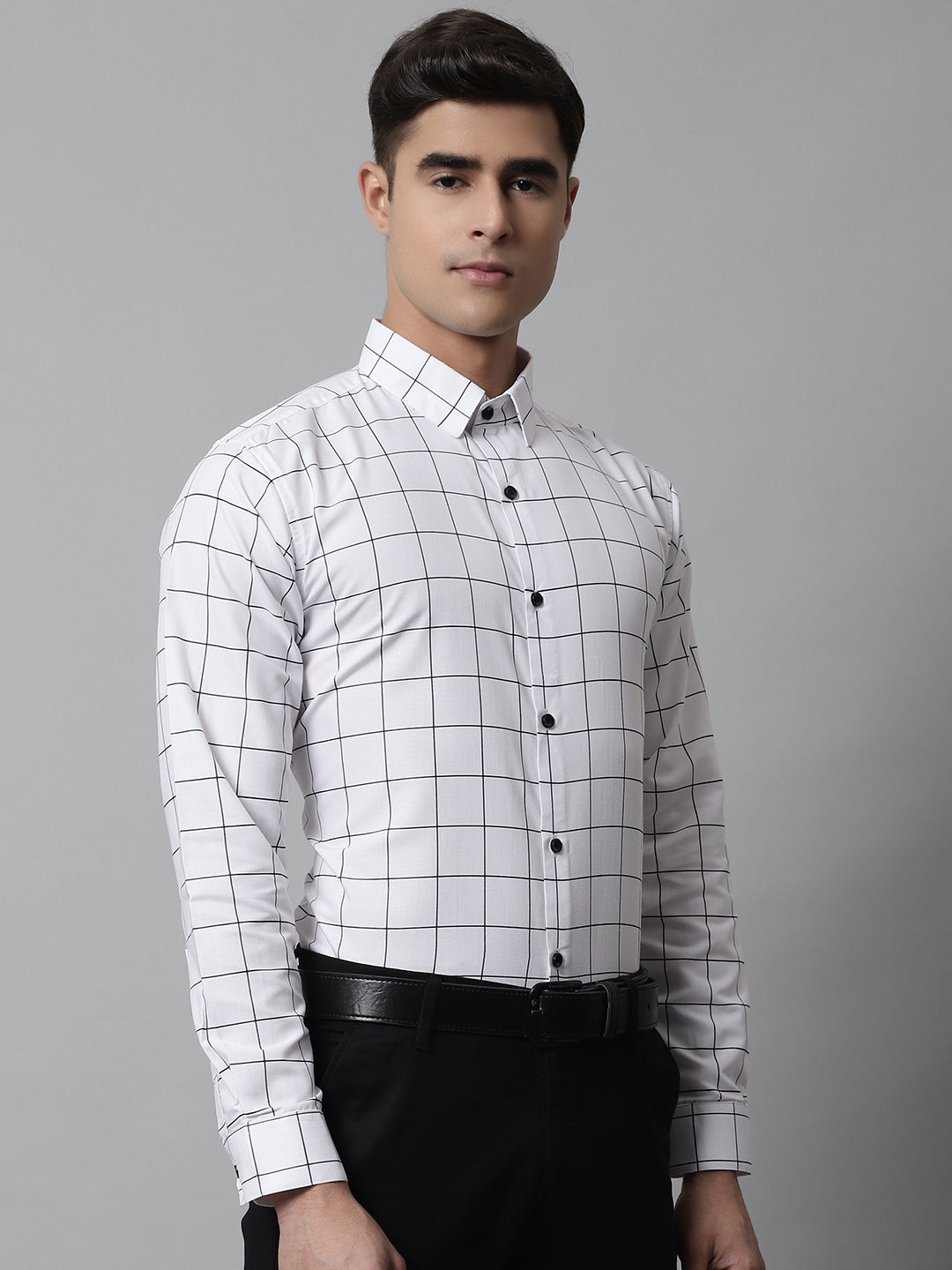 Men's Cotton Checked Formal Shirts - Taantav