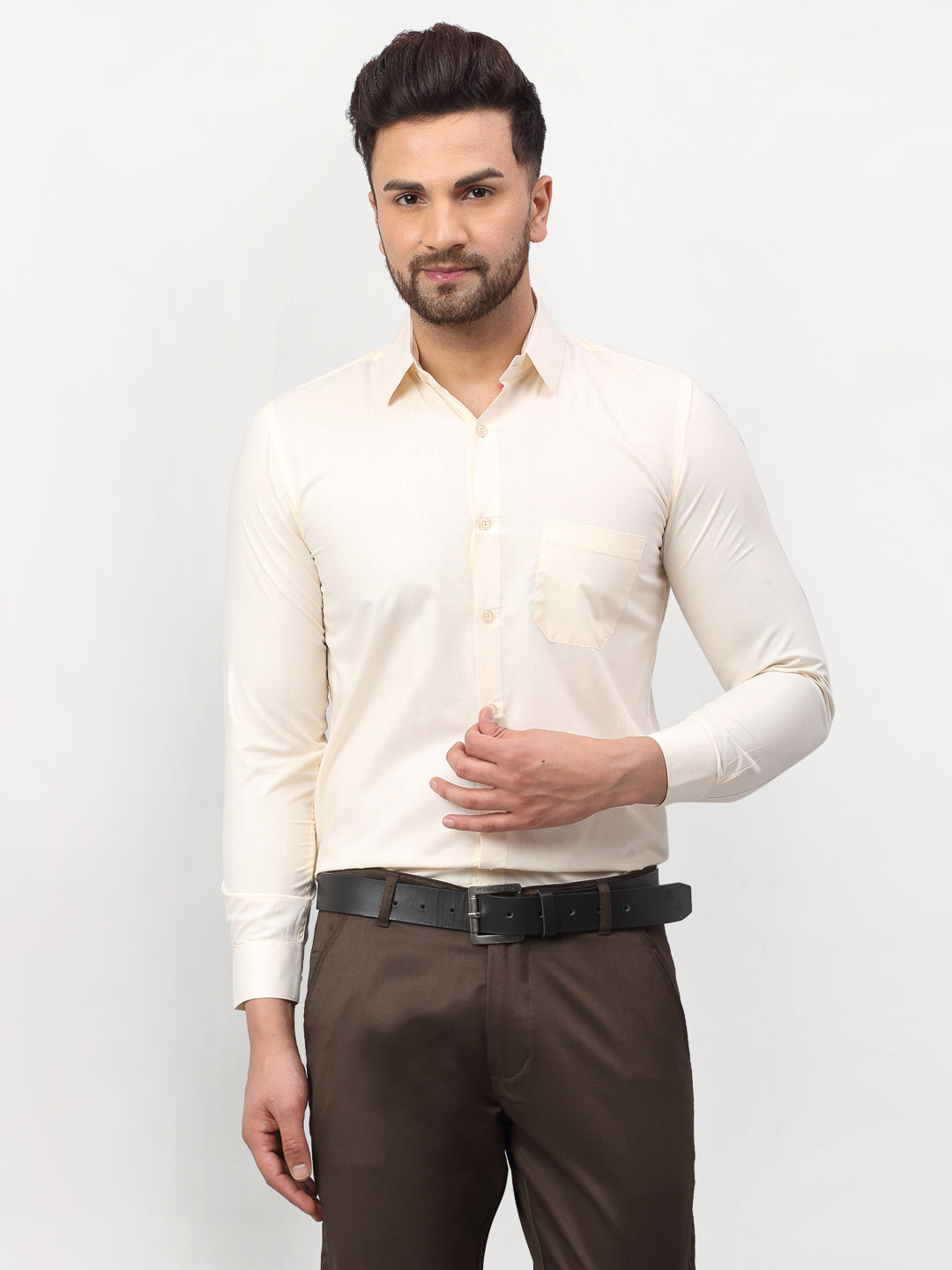 Men's Solid Formal Shirts - Taantav