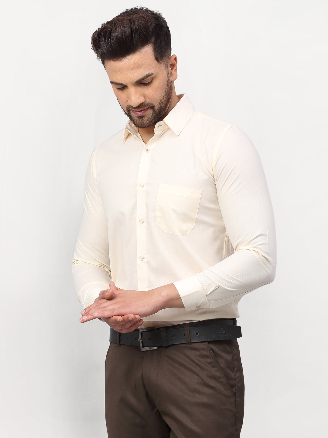 Men's Solid Formal Shirts - Taantav