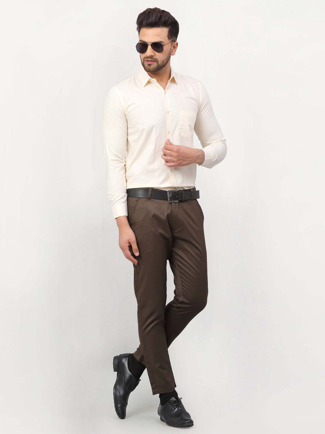 Men's Solid Formal Shirts - Taantav