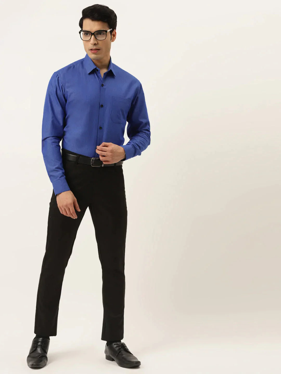 Men's Solid Formal Cotton Shirt - Taantav