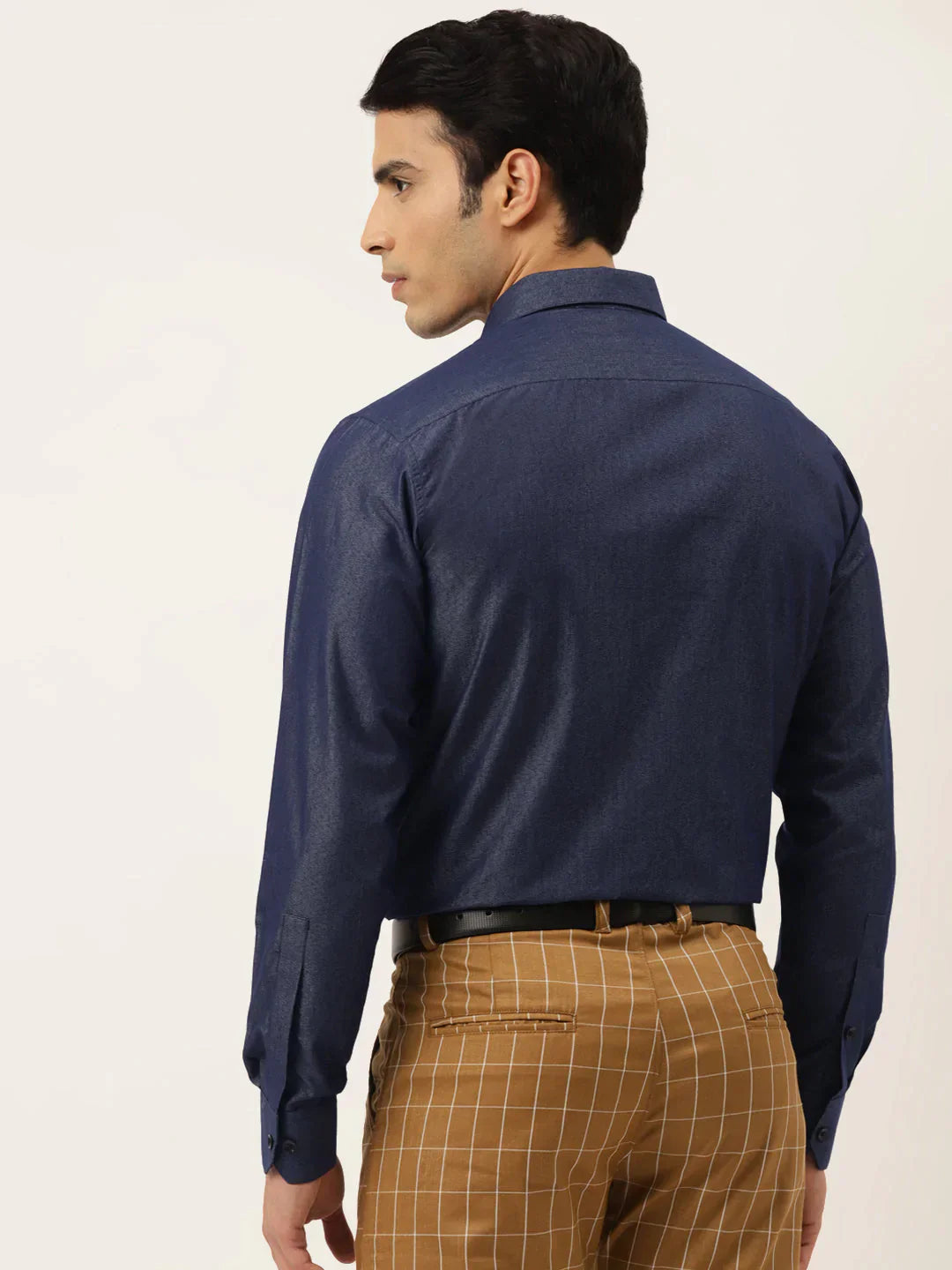 Men's Solid Formal Cotton Shirt - Taantav