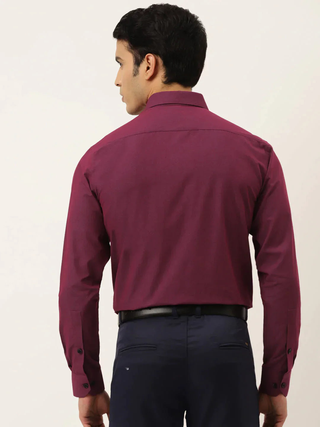 Men's Solid Formal Cotton Shirt - Taantav