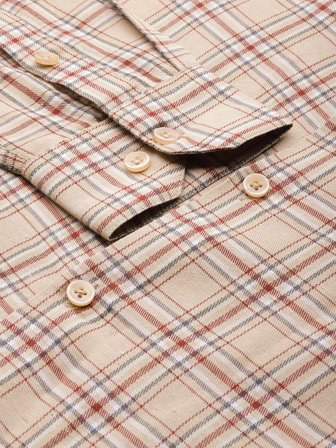 Men's Cotton Checked Formal Shirts - Taantav