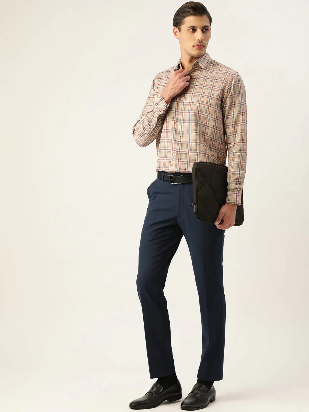 Men's Cotton Checked Formal Shirts - Taantav