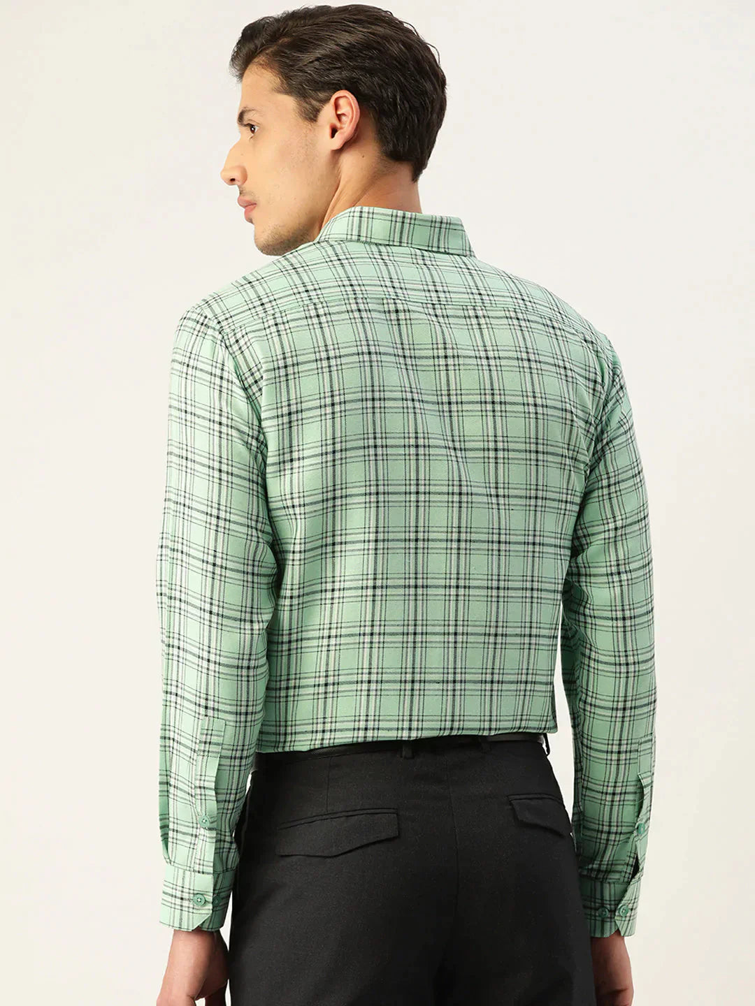 Men's Cotton Checked Formal Shirts - Taantav