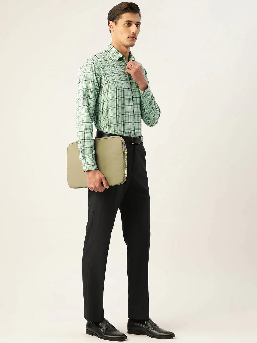 Men's Cotton Checked Formal Shirts - Taantav