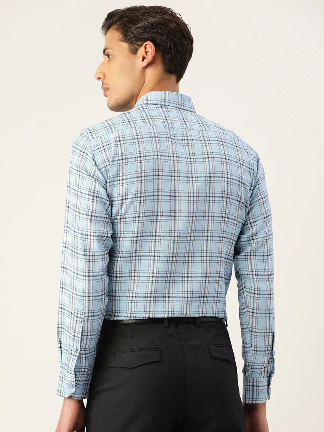 Men's Cotton Checked Formal Shirts - Taantav