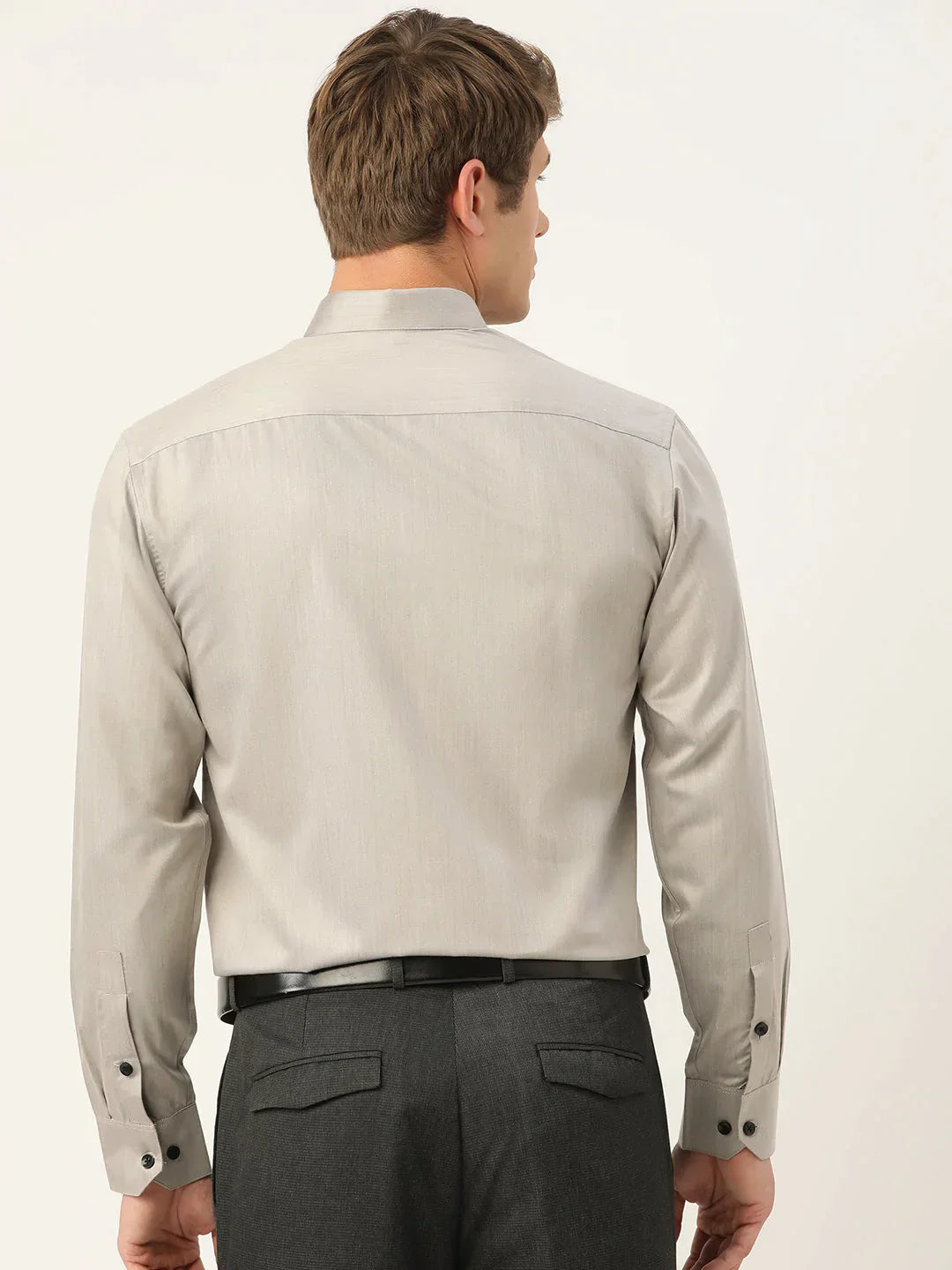 Men's Solid Formal Cotton Shirt - Taantav