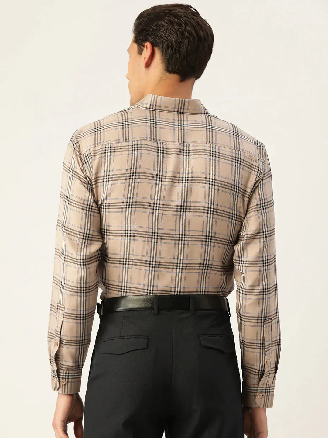 Men's Cotton Checked Formal Shirts - Taantav