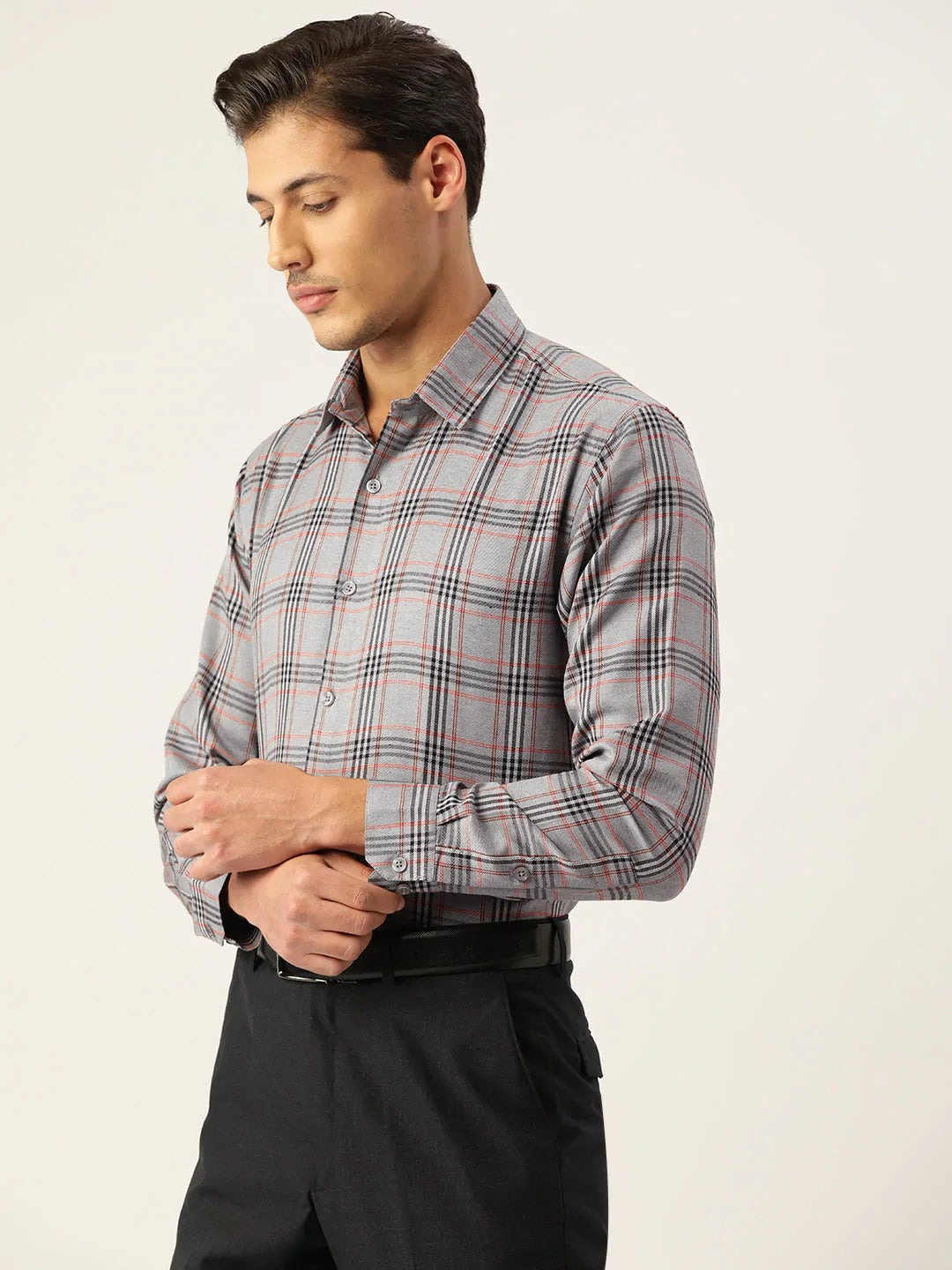 Men's Cotton Checked Formal Shirts - Taantav