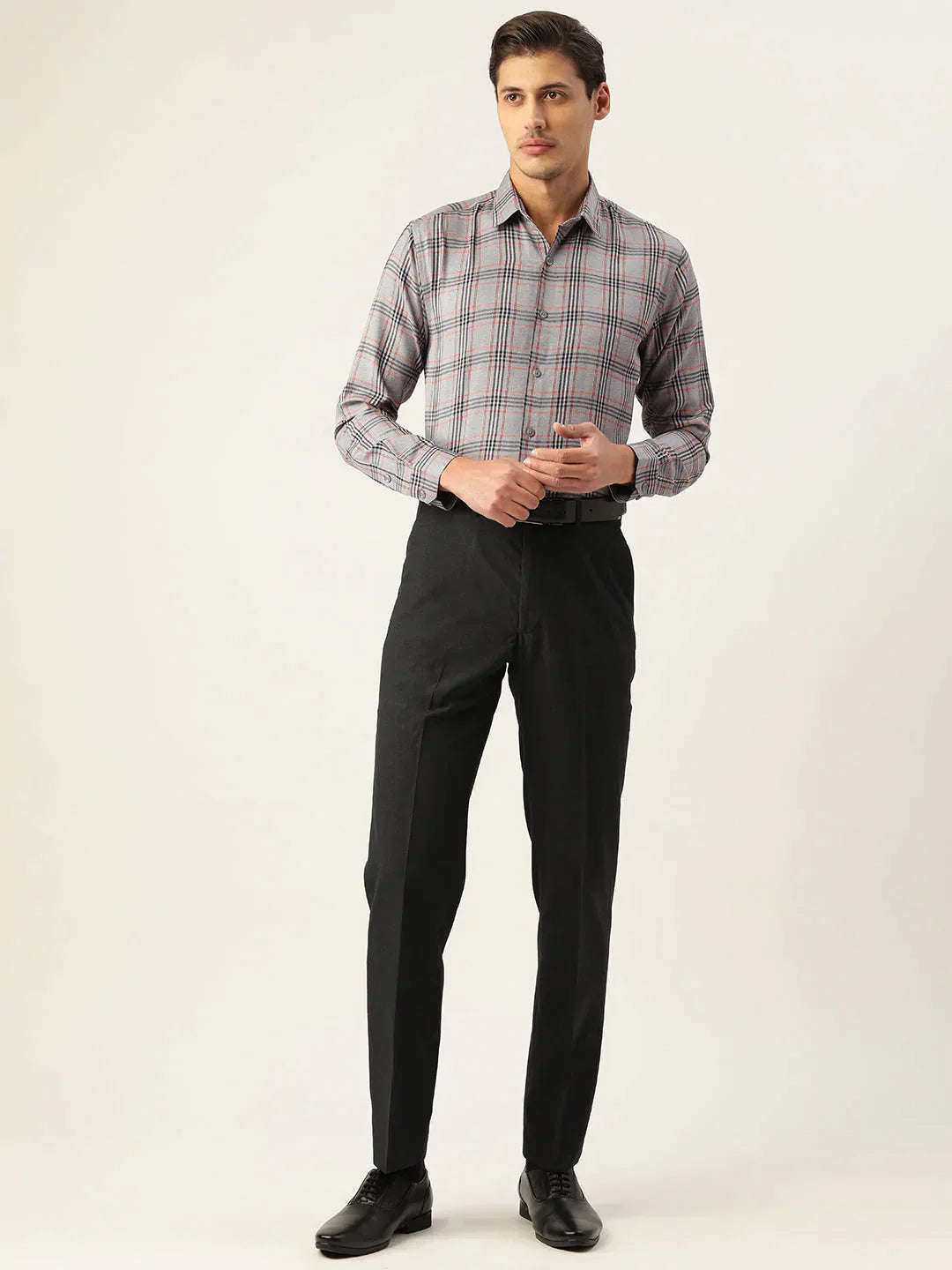 Men's Cotton Checked Formal Shirts - Taantav