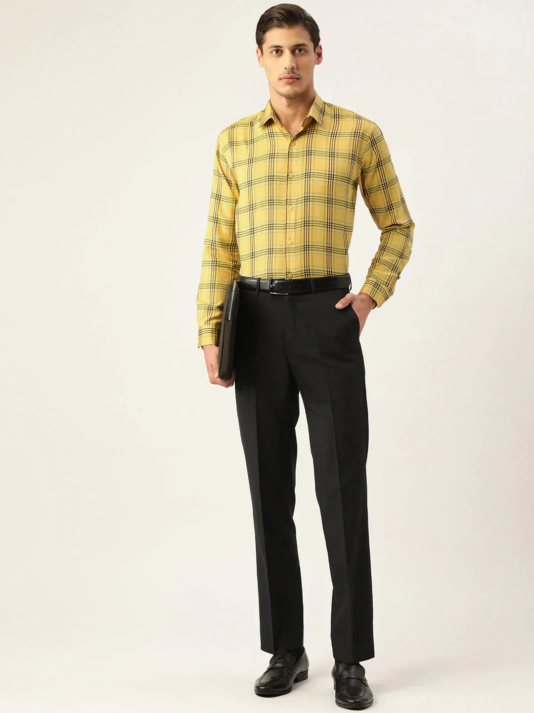 Men's Cotton Checked Formal Shirts - Taantav