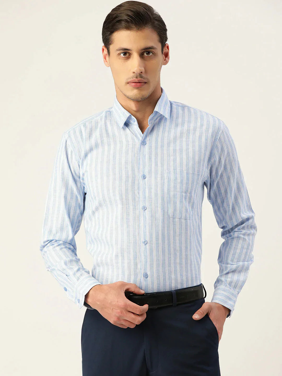 Men's  Cotton Striped Formal Shirts - Taantav