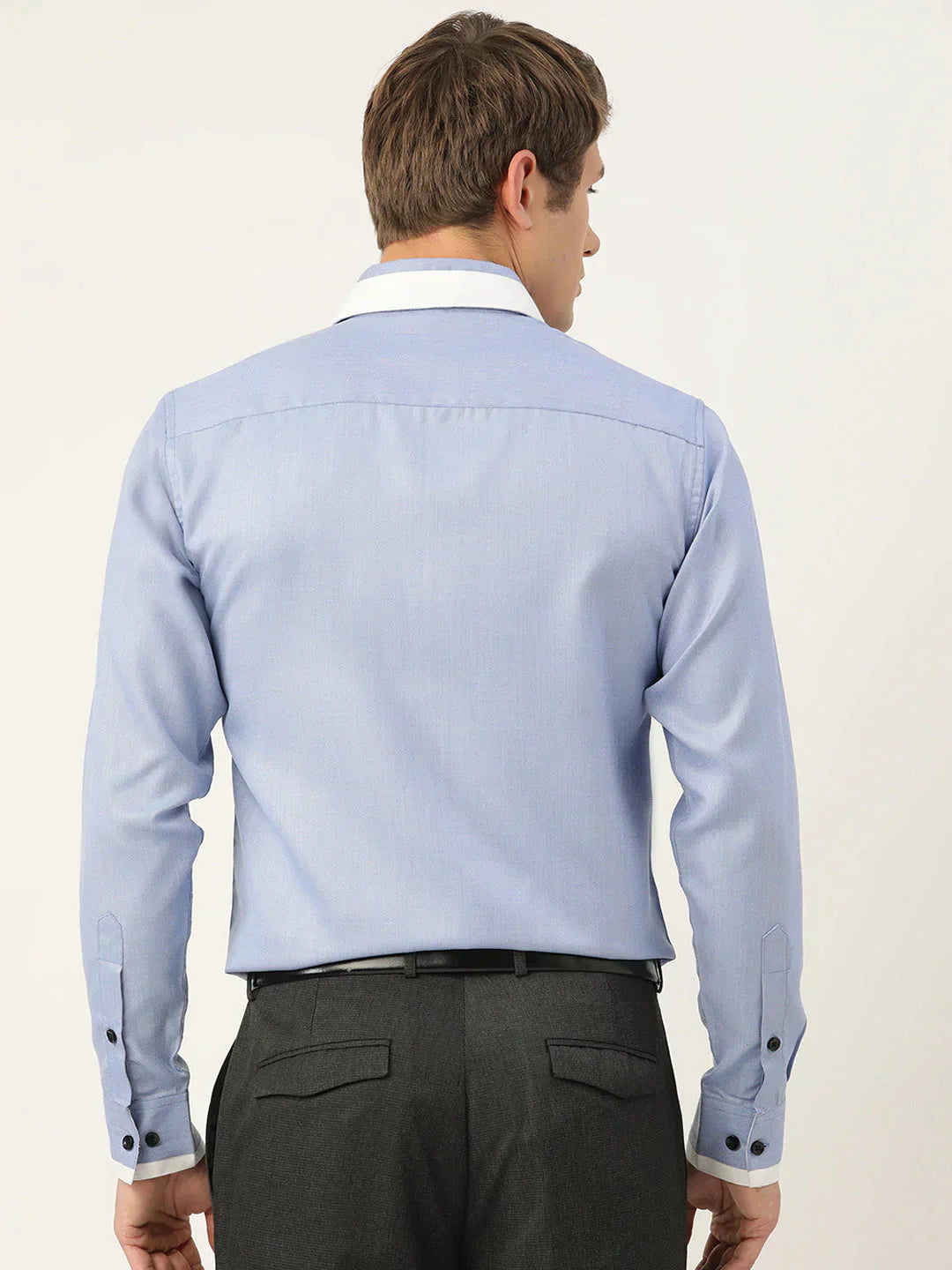 Men's  Cotton Solid Formal Shirts - Taantav